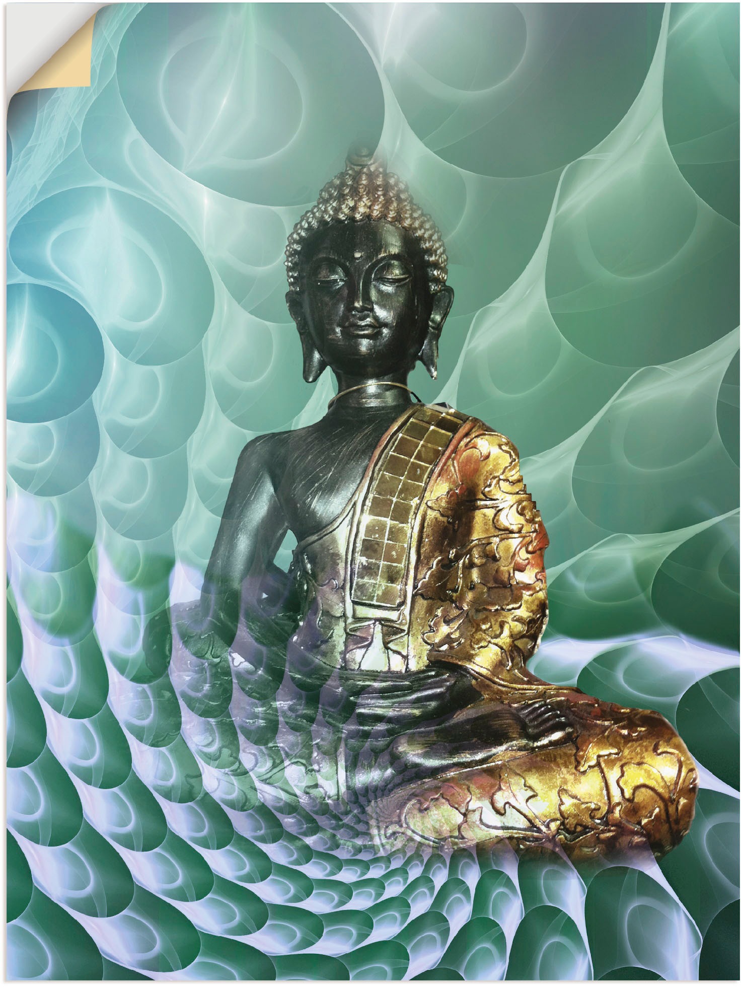 Image of Artland Wandbild »Buddhas Traumwelt CB«, Religion, (1 St.), in vielen Grössen & Produktarten - Alubild / Outdoorbild für den Aussenbereich, Leinwandbild, Poster, Wandaufkleber / Wandtattoo auch für Badezimmer geeignet bei Ackermann Versand Schweiz