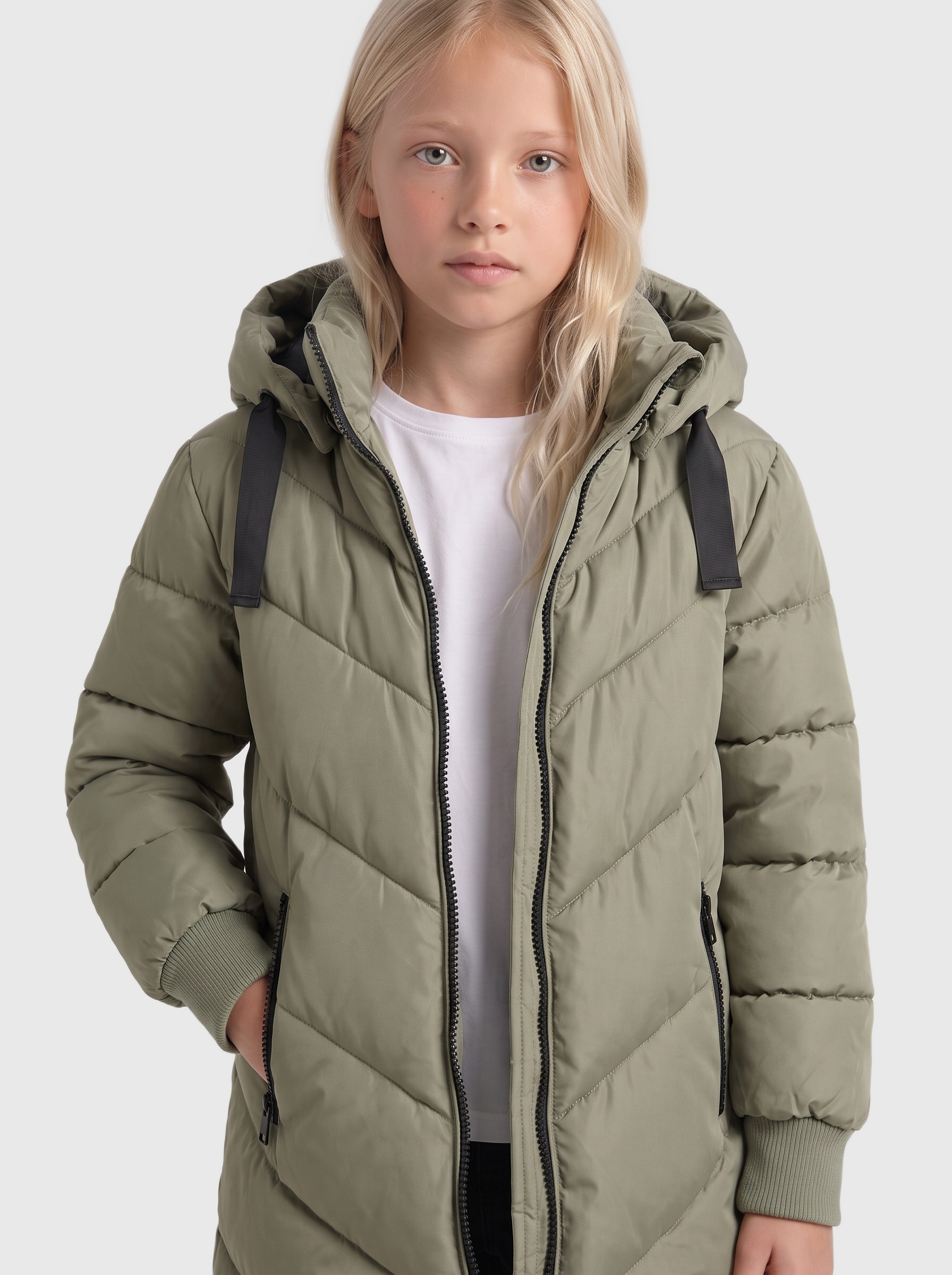 KIDS ONLY Veste matelassée »KOGSKYLAR HOOD JACKET VD OTW« avec capuche veste longue avec capuche amovible