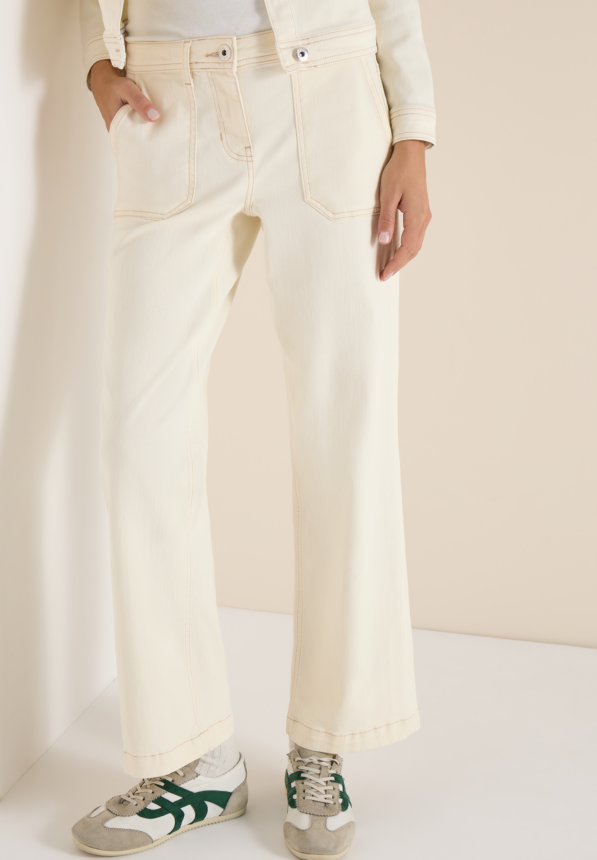 Image of Cecil Weite Jeans "Style NEELE" im 4-Pocket-Form und mit Stretch