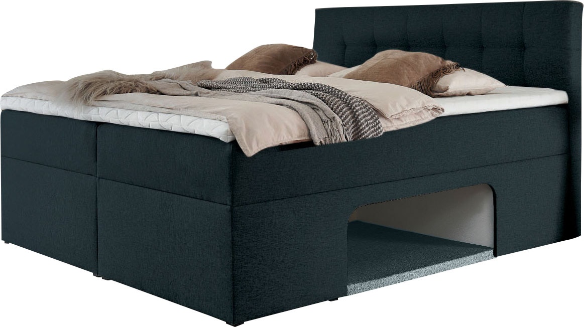 Places of Style Boxbett »Carolin«, mit Nische inkl. gepolsterter Unterlage für Haustiere