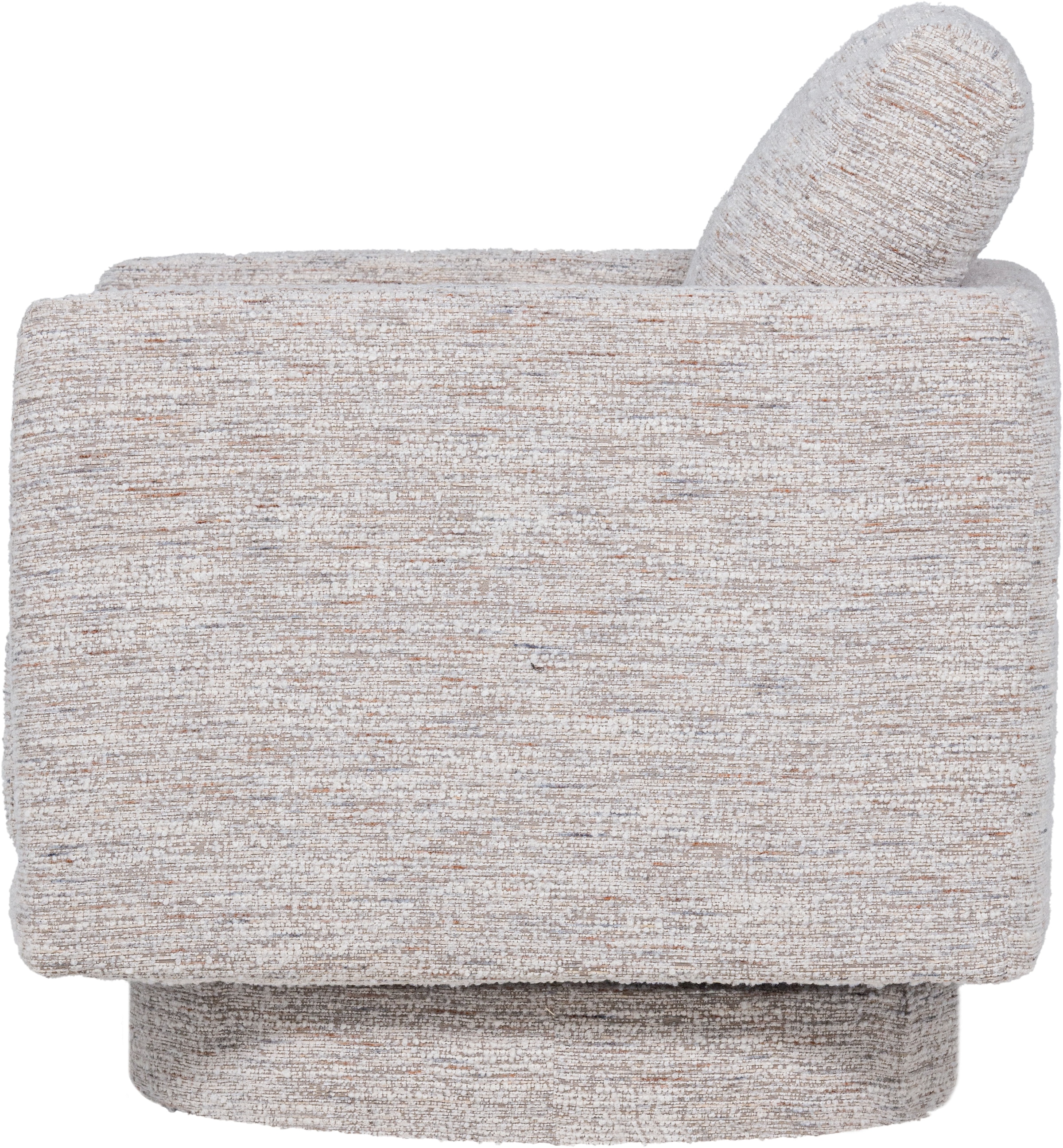 WOOOD Fauteuil pivotant »Oska mit Sizz-Melange-Bezug und Drehmechanismus B 78 x T 79 x H 64 cm« Haute résistance à l'usure, capacité de charge 130 kg, accoudoirs intégrés