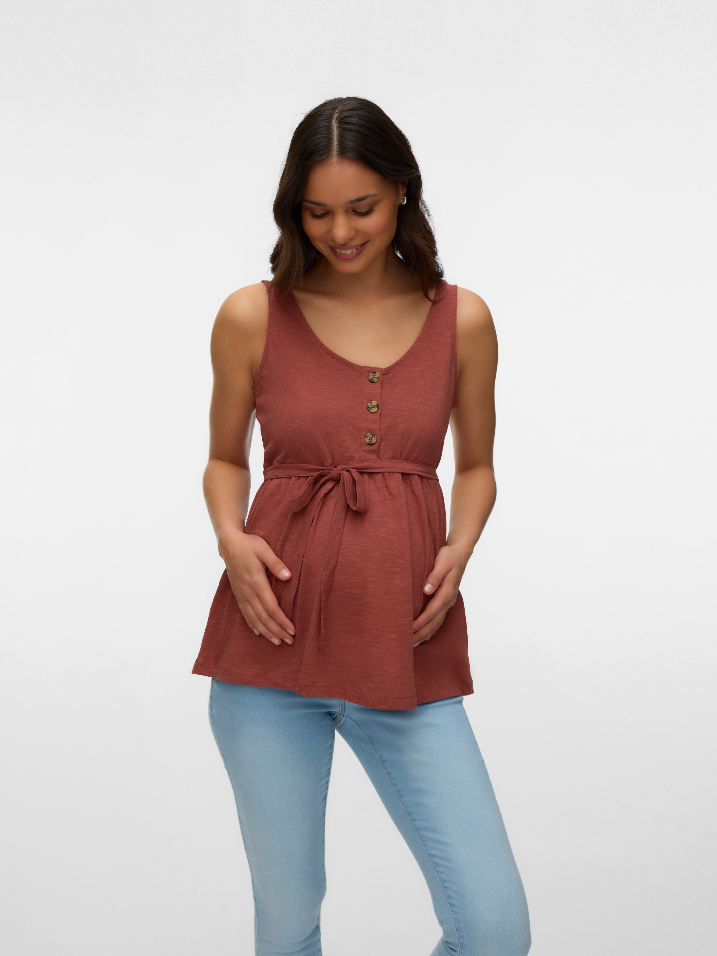 Mamalicious T-shirt de grossesse »MLEVI LIA SL JRS TOP 2F NOOS« Baumwolle, regular fit