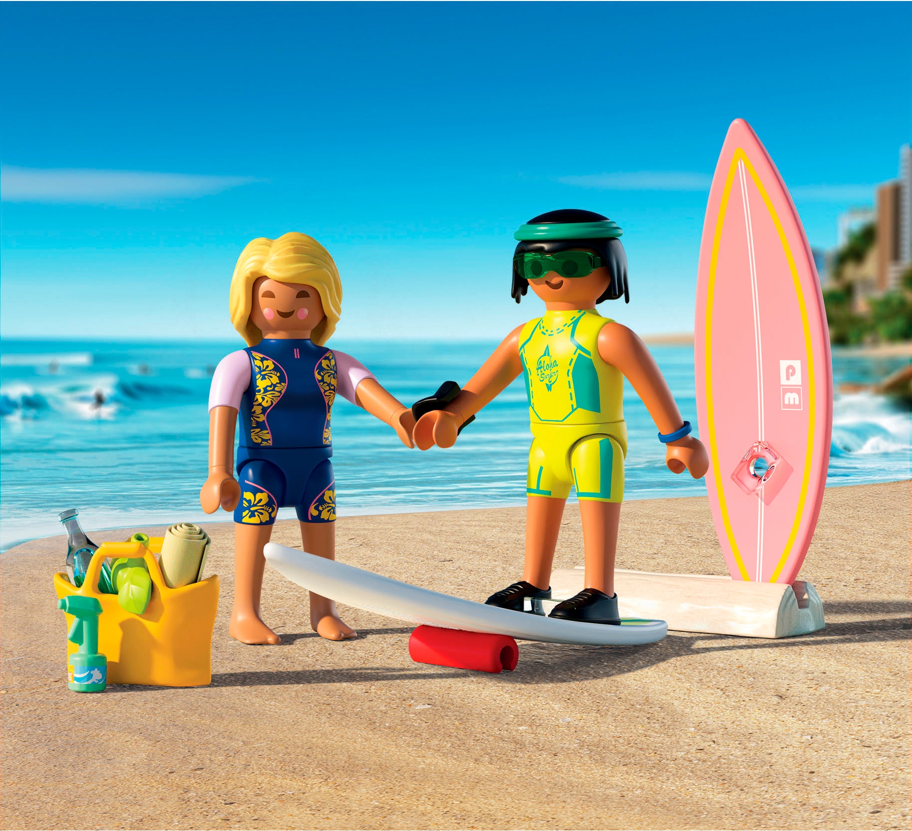 Playmobil® Jeu de construction »Kleine Surfschule (71907), My Life« fabriqué en Europe