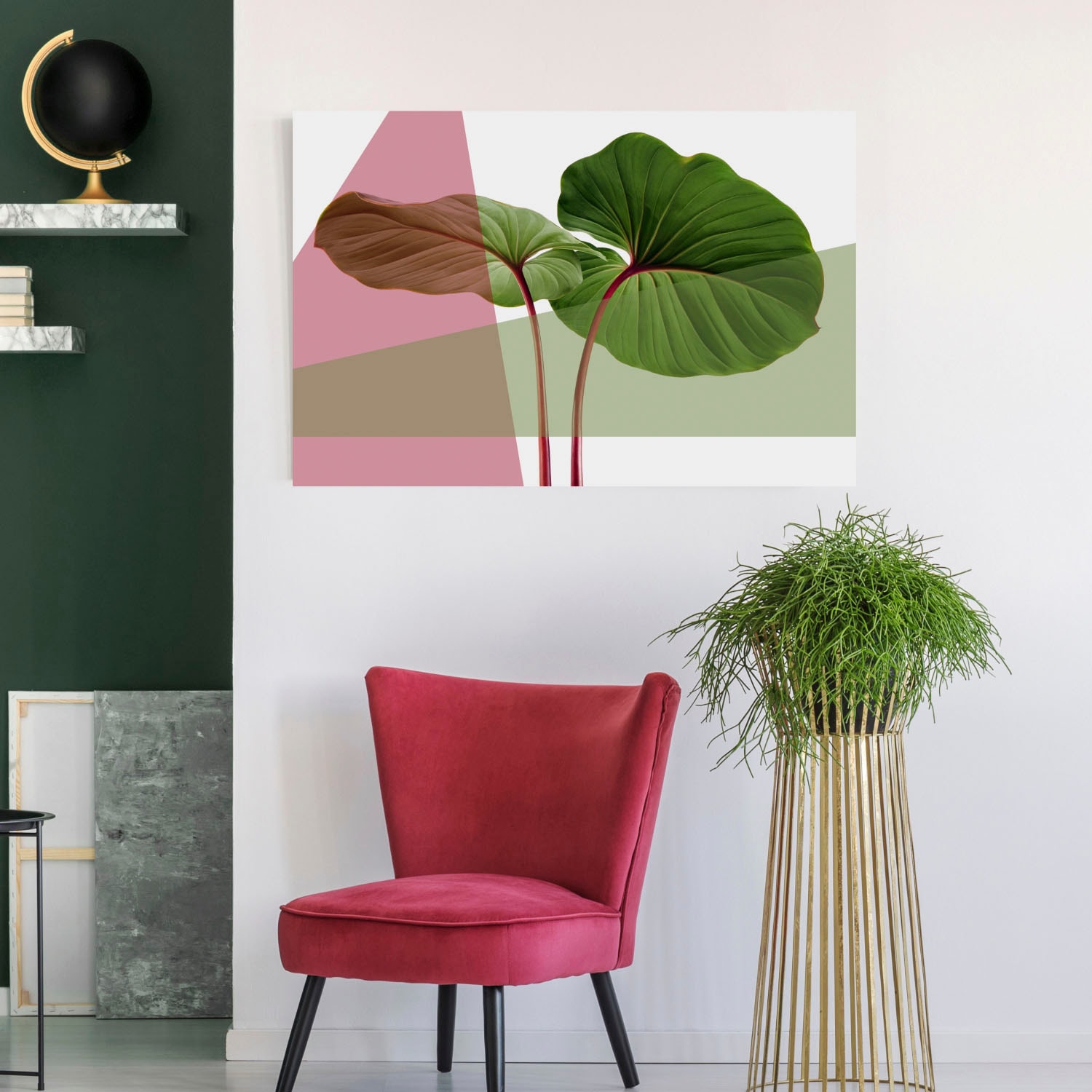 queence Acrylglasbild »Blätter« Blätter | Blätterbilder | Kunst | Pflanzen | Pflanzenbilder Fine Art-Print in Galeriequalität