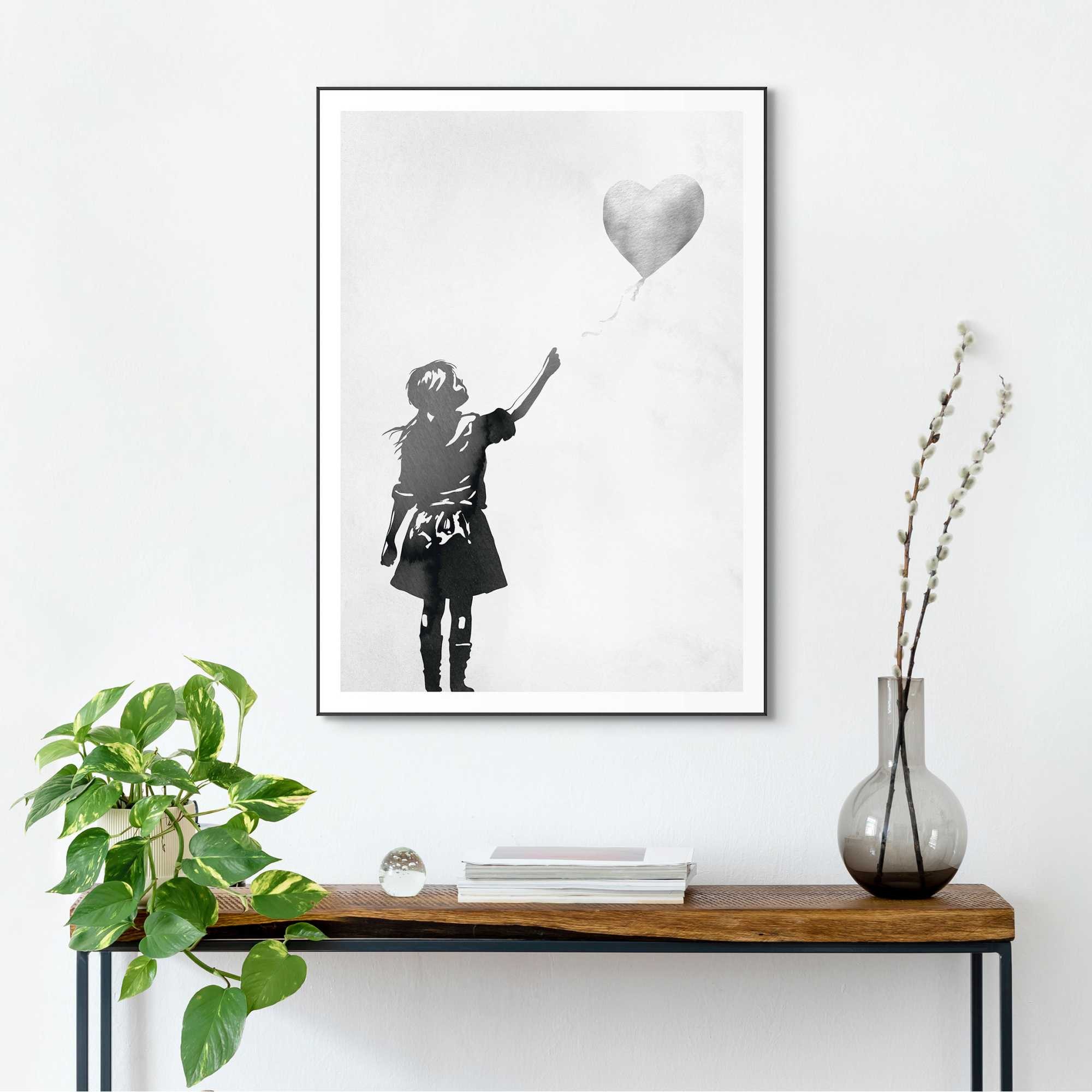 Image of Reinders Bild mit Rahmen "Balloon Girl"