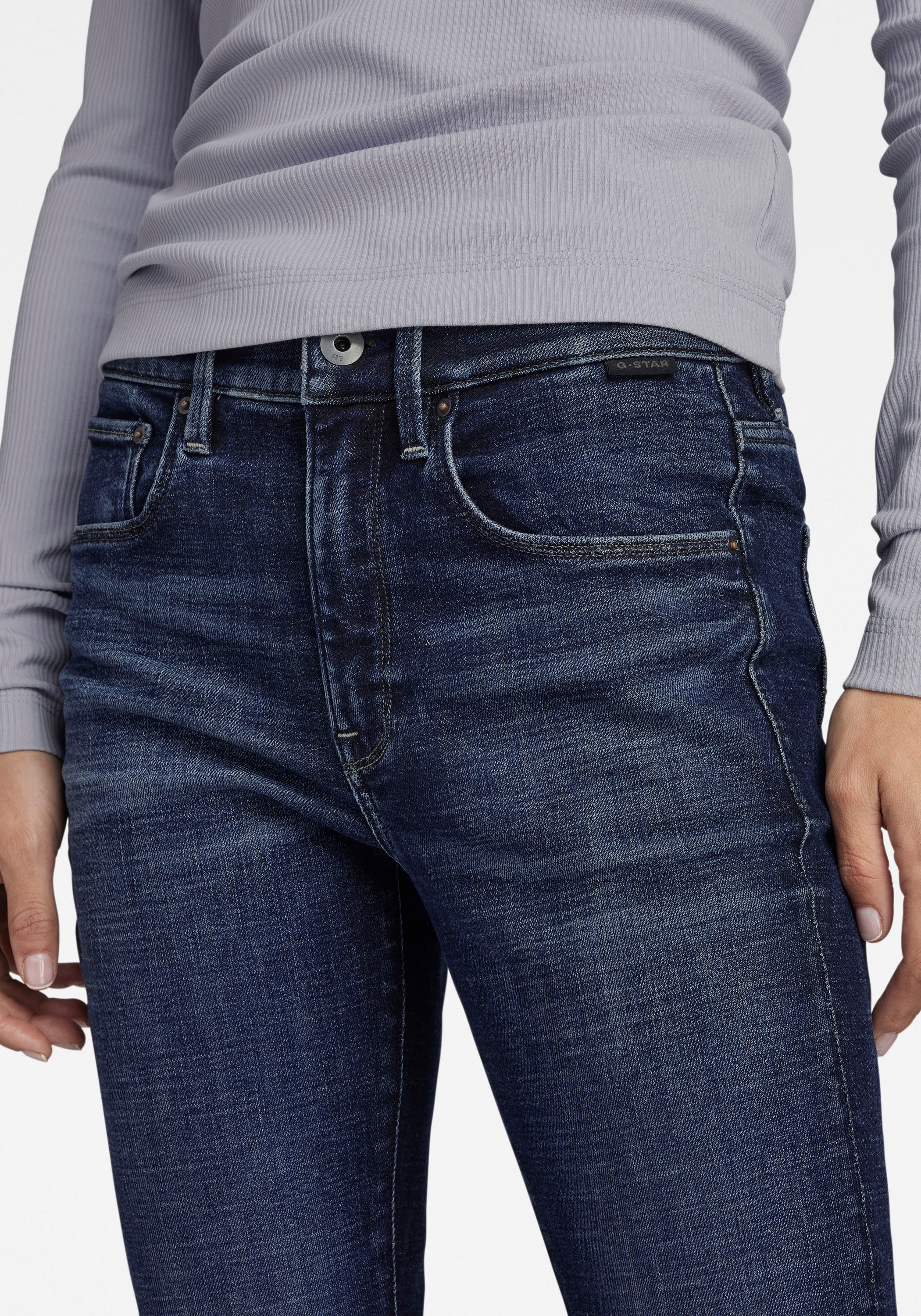 ♕ G-Star RAW Sitz Elasthan »3301 -Anteil kaufen Bootcut-Jeans Flare versandkostenfrei perfekter durch Jeans«
