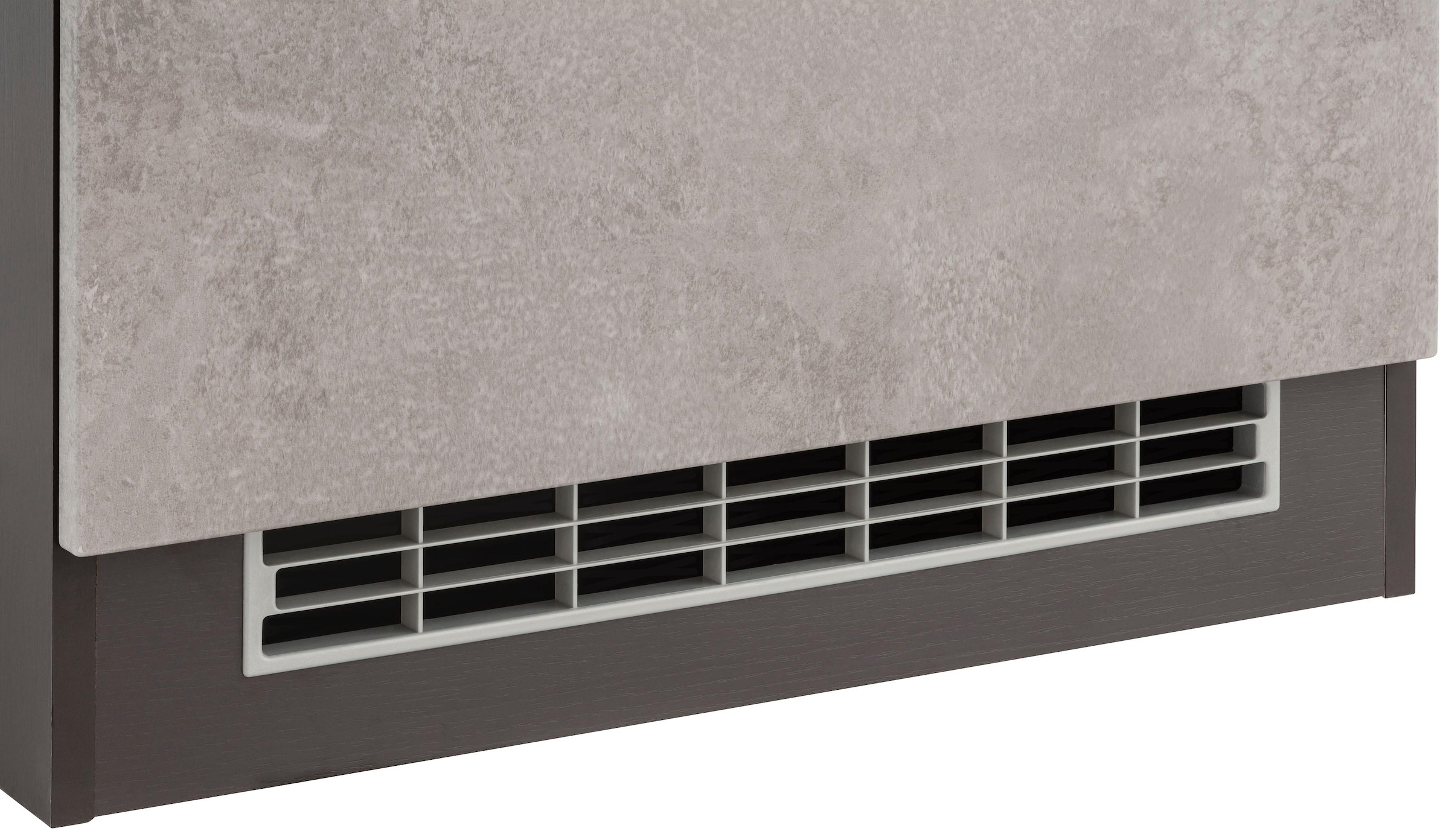KOCHSTATION Kühlumbauschrank »KS-Tulsa«, 60 cm breit, 200 cm hoch, 2 Türen, schwarzer Metallgriff, MDF Front