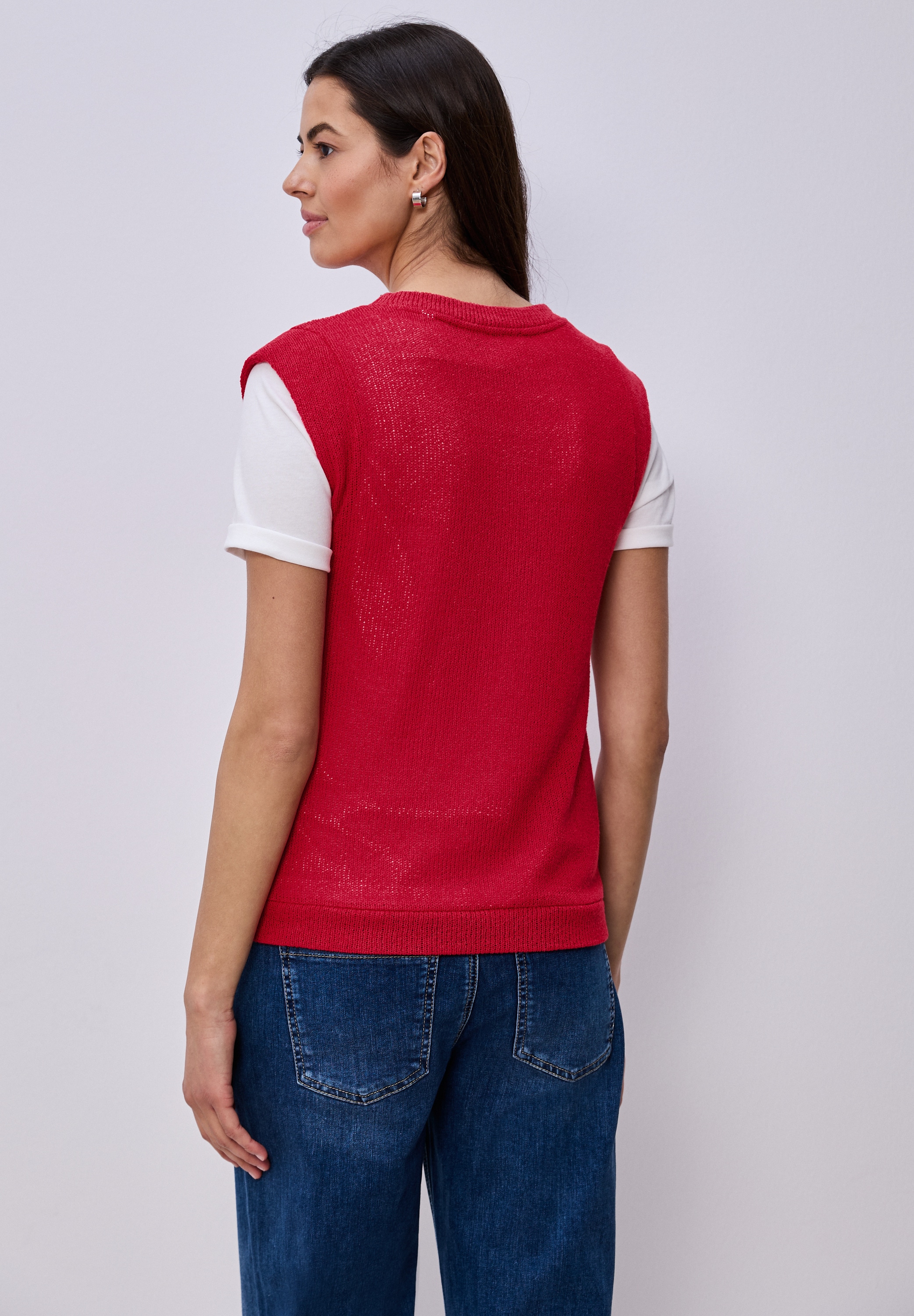 STREET ONE Top en tricot aspect tricot