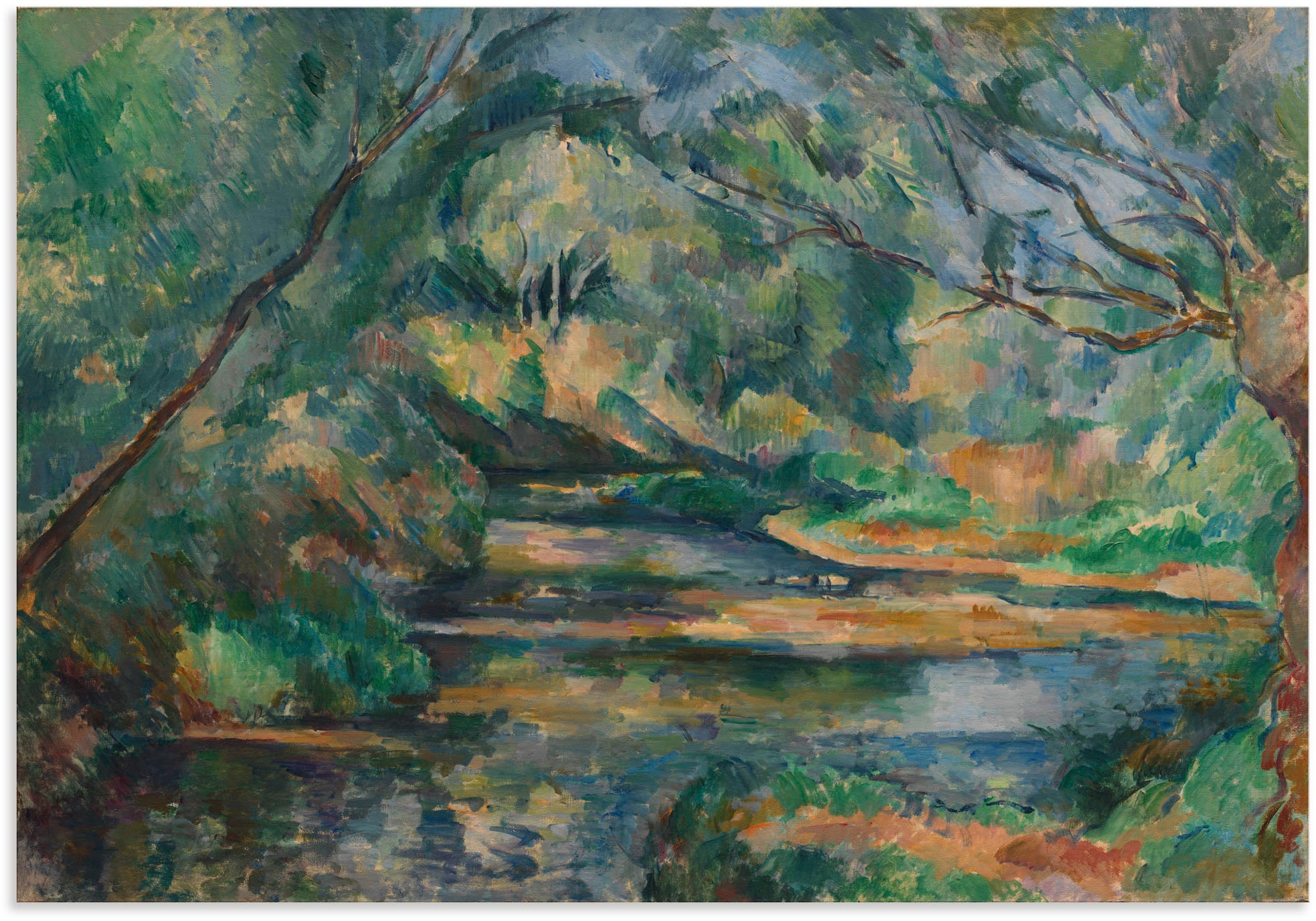 Image of Artland Wandbild »Der Bach. Um 1895-1900«, Wiesen & Baumbilder, (1 St.), in vielen Grössen & Produktarten - Alubild / Outdoorbild für den Aussenbereich, Leinwandbild, Poster, Wandaufkleber / Wandtattoo auch für Badezimmer geeignet bei Ackermann Versand Sc