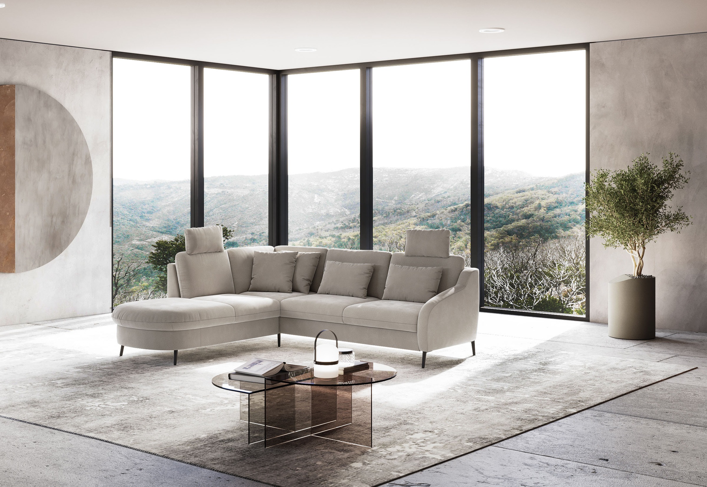 sit&more Ecksofa »Soul L-Form« wahlweise mit Bettfunktion und Bettkasten oder Schubkasten