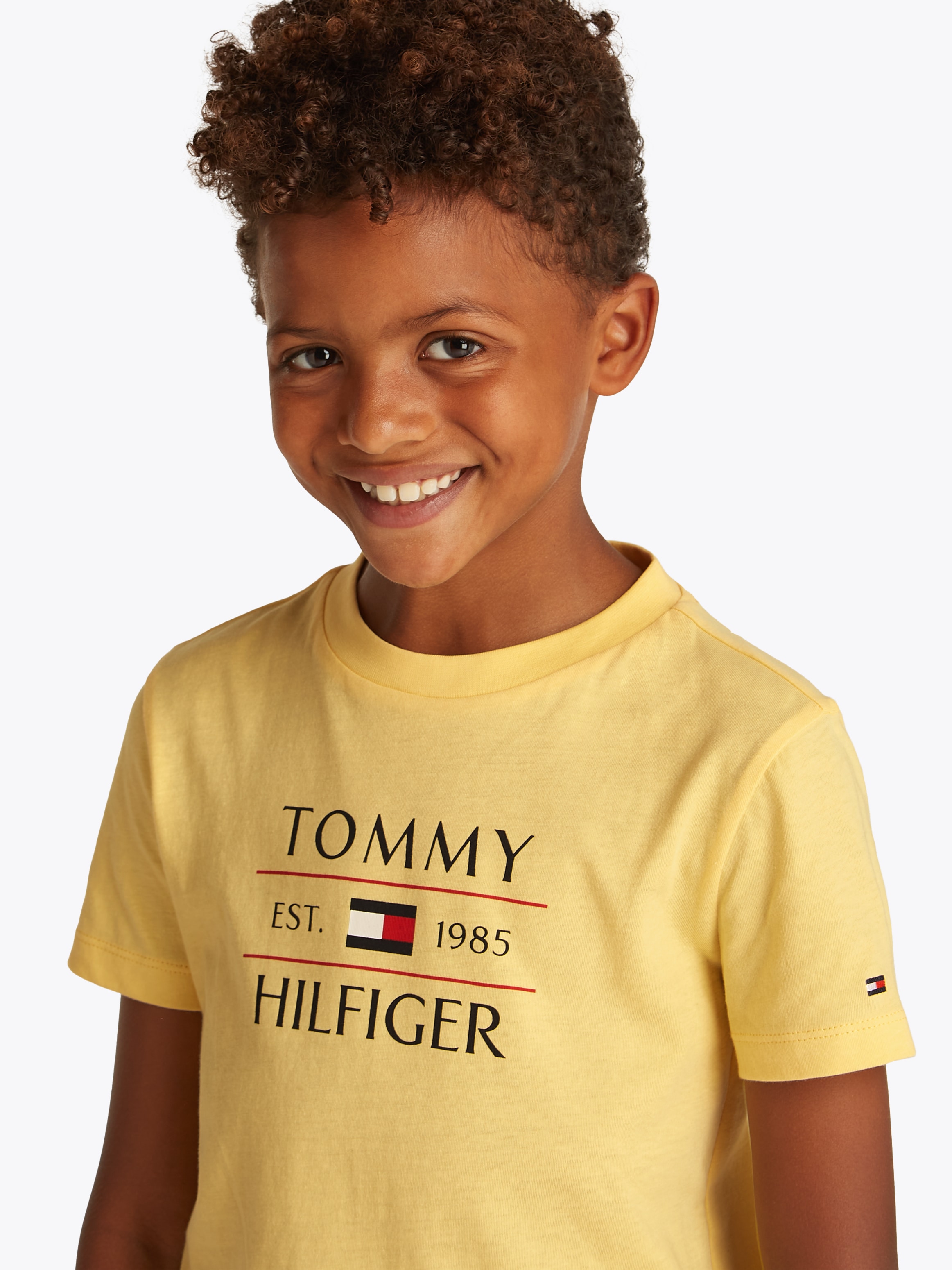 Tommy Hilfiger T-Shirt »TOMMY FLAG HILFIGER REG TEE SS«, mit grossem Logo