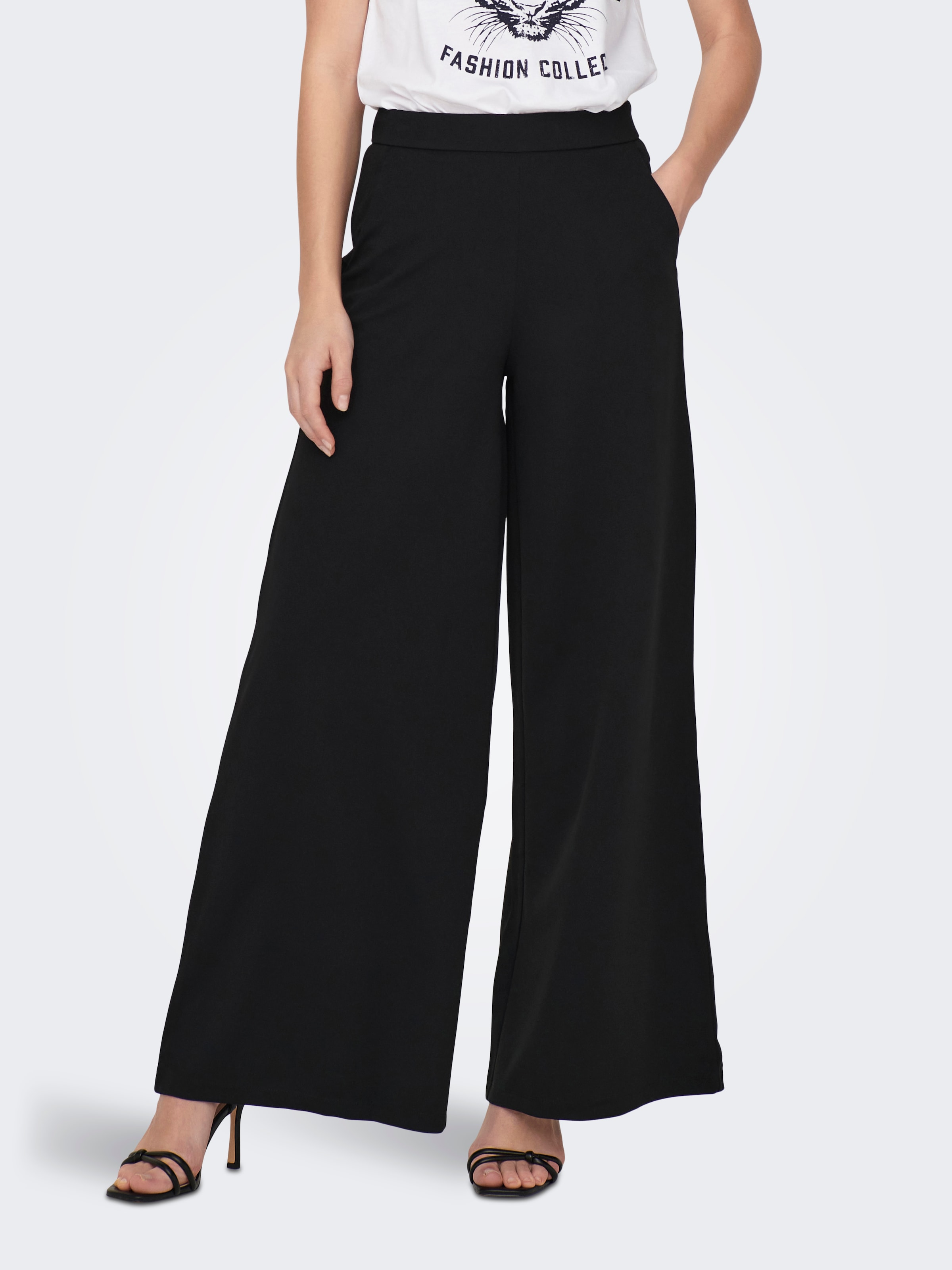 Image of JDY Jerseyhose "JDYTANJA LIFE WIDE FLOWY PANT JRS NOOS"