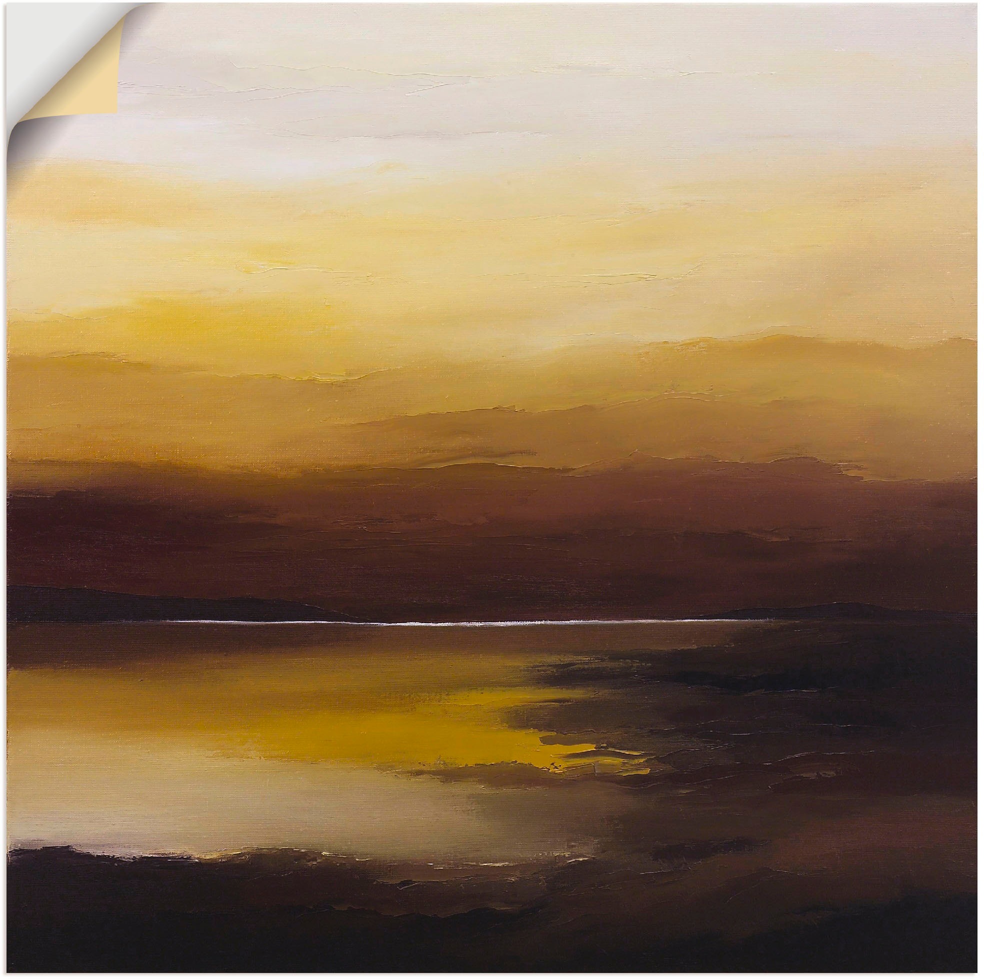 Image of Artland Wandbild »Abendhimmel II«, Gewässer, (1 St.), in vielen Grössen & Produktarten -Leinwandbild, Poster, Wandaufkleber / Wandtattoo auch für Badezimmer geeignet bei Ackermann Versand Schweiz