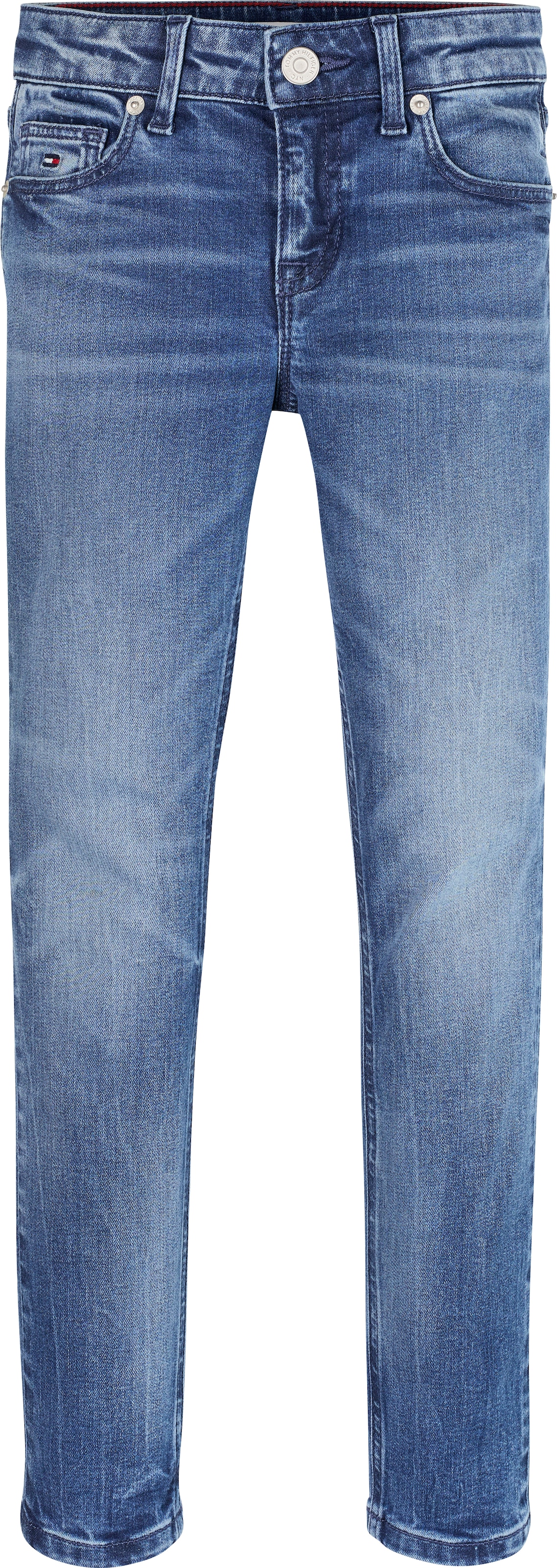 Tommy Hilfiger Skinny-fit-Jeans »NORA DARK WASH«, in blauer Waschung, mit Logostickereien