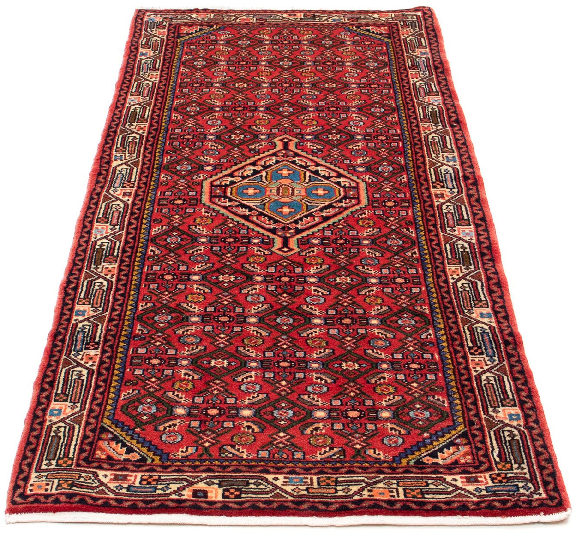 Image of morgenland Orientteppich »Perser - Nomadic - 190 x 82 cm - dunkelrot«, rechteckig, 10 mm Höhe, Wohnzimmer, Handgeknüpft, Einzelstück mit Zertifikat bei Ackermann Versand Schweiz