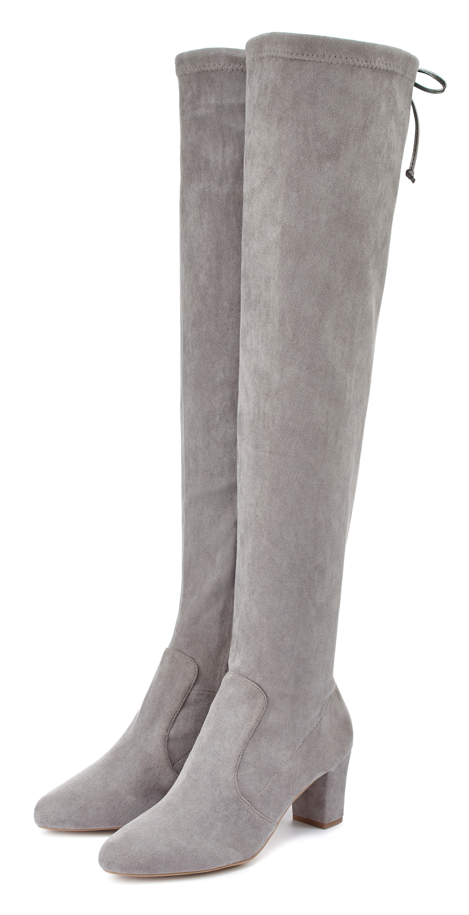 Image of LASCANA Overkneestiefel "Slouchy Boots, Langschaft Stiefel, Schlupf-Boot," aus weichem Stretchmaterial
