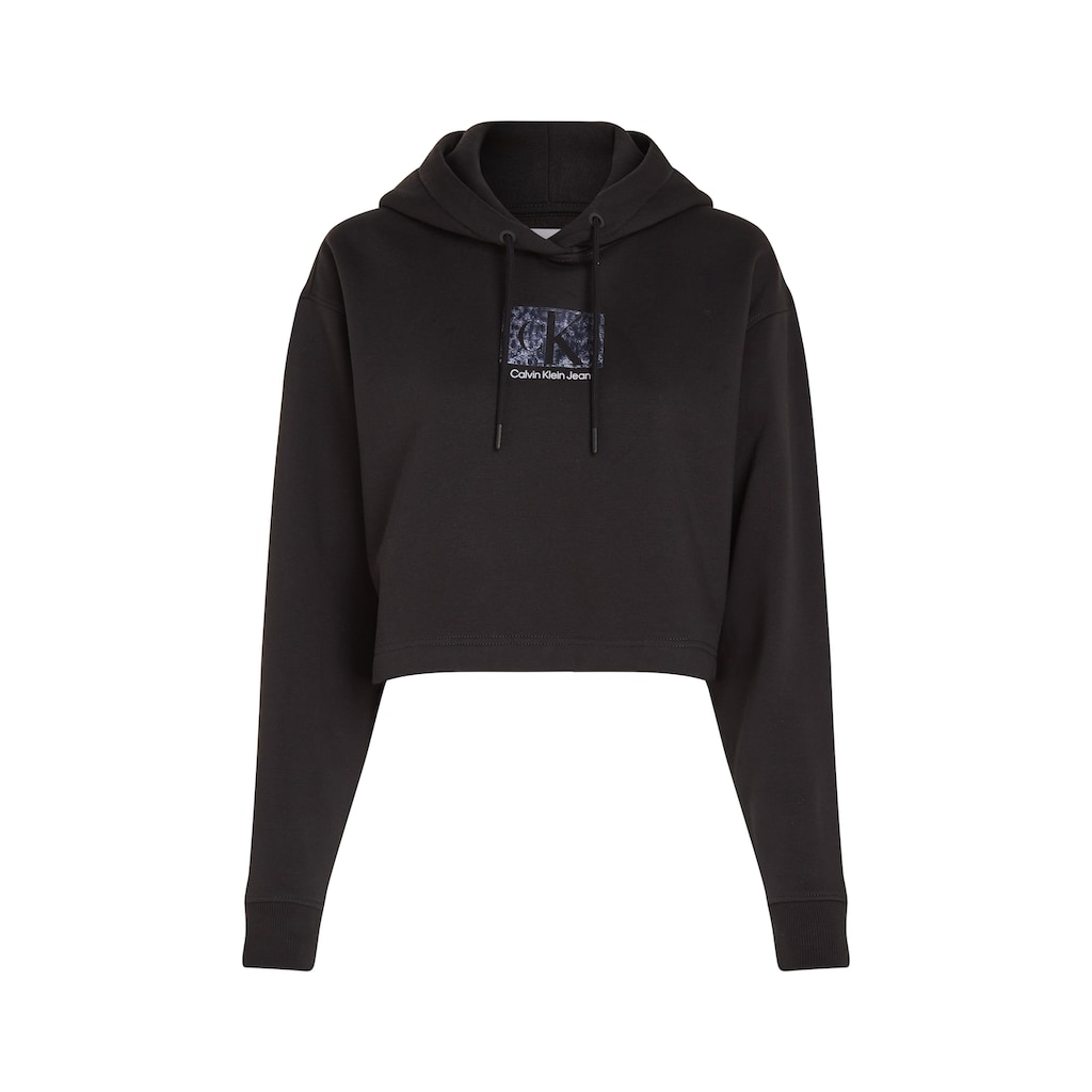 Calvin Klein Jeans Kapuzensweatshirt »PRINTED BOX CROPPED HOODIE«
