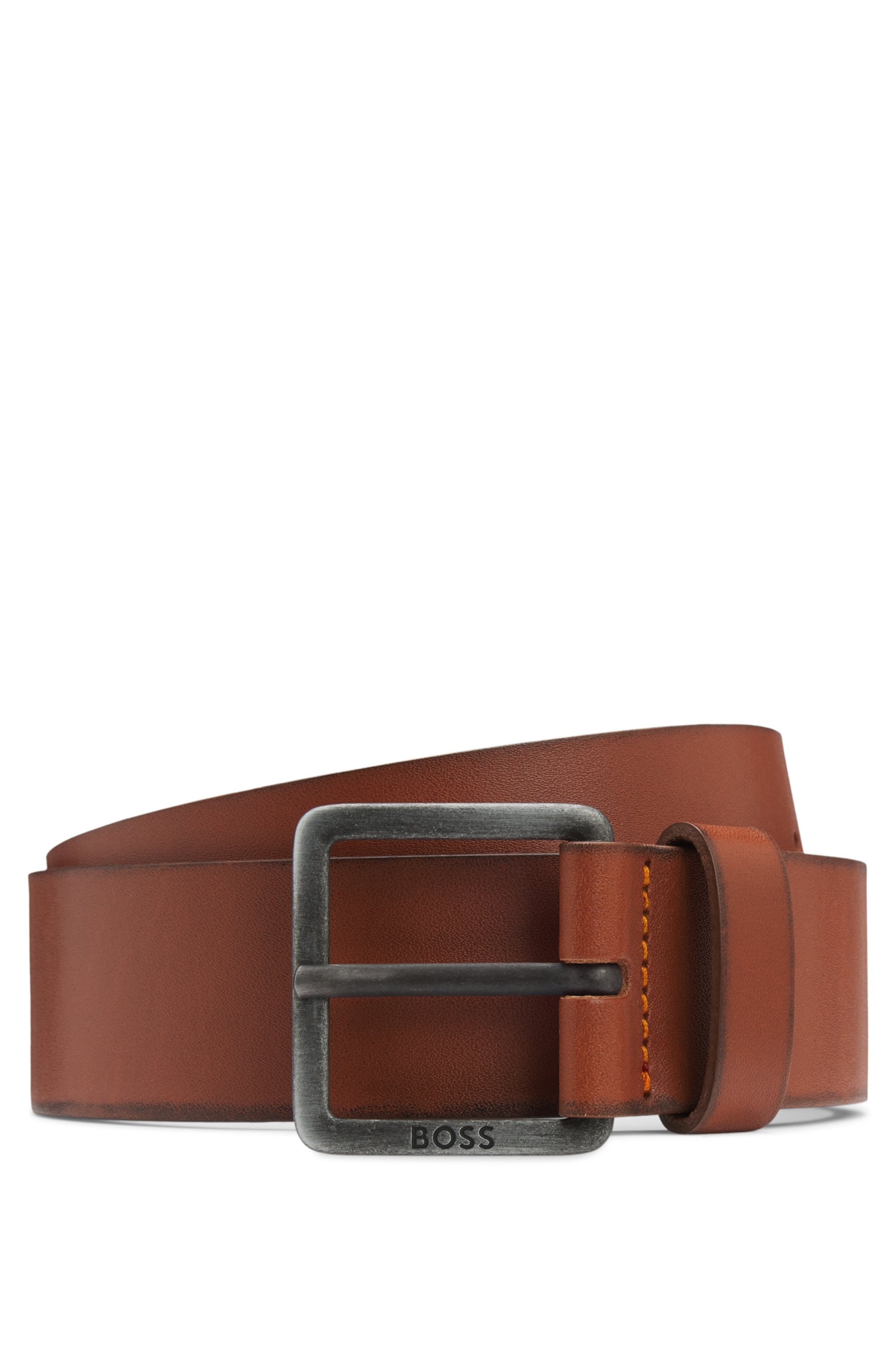 BOSS Ceinture en cuir »Jeeko_Sz40« mit matter Schliesse