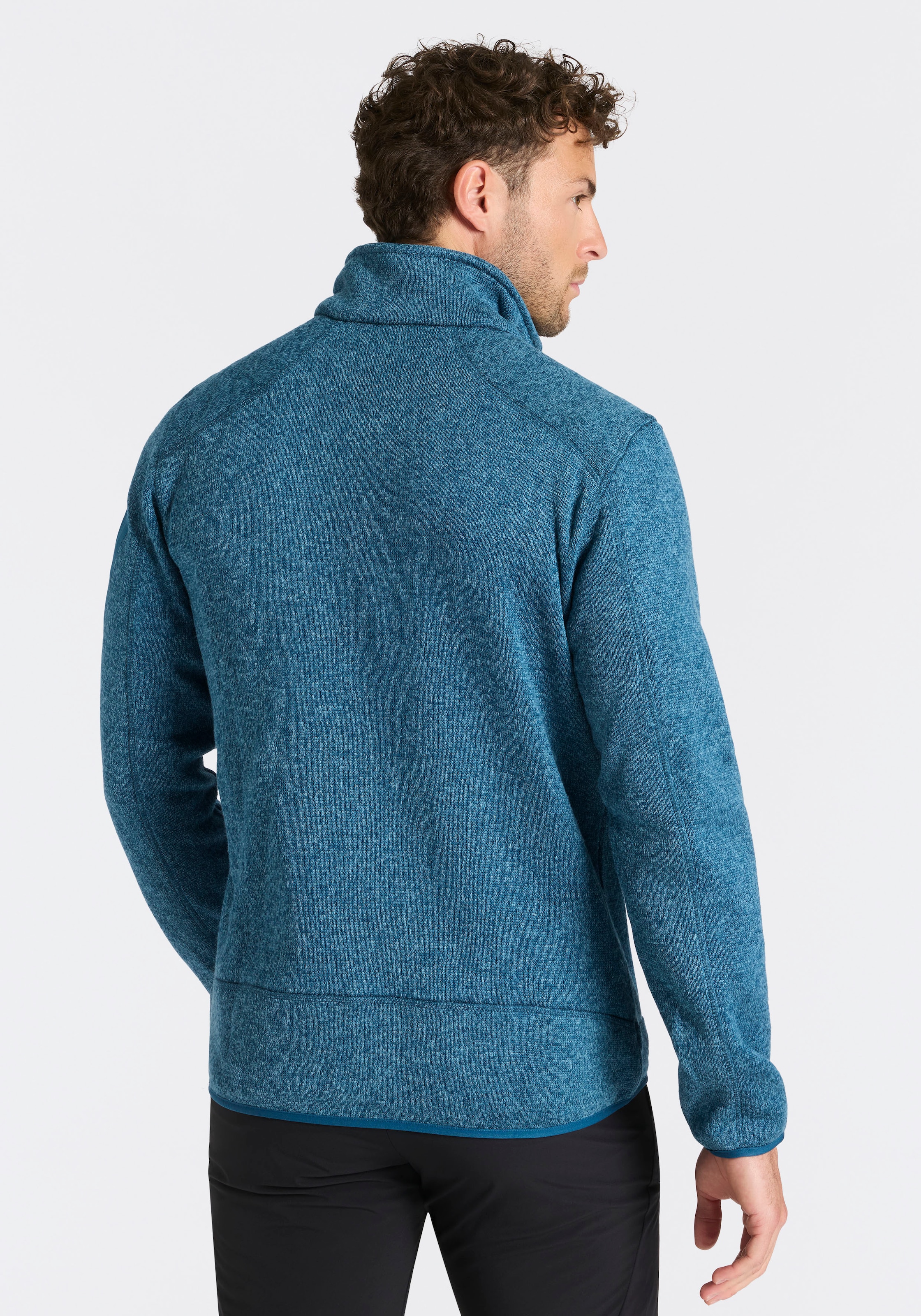 CMP Strickfleecejacke »MAN JACKET« ohne Kapuze mit hochschliessendem Kragen, atmungsaktiv, wasserabweisend