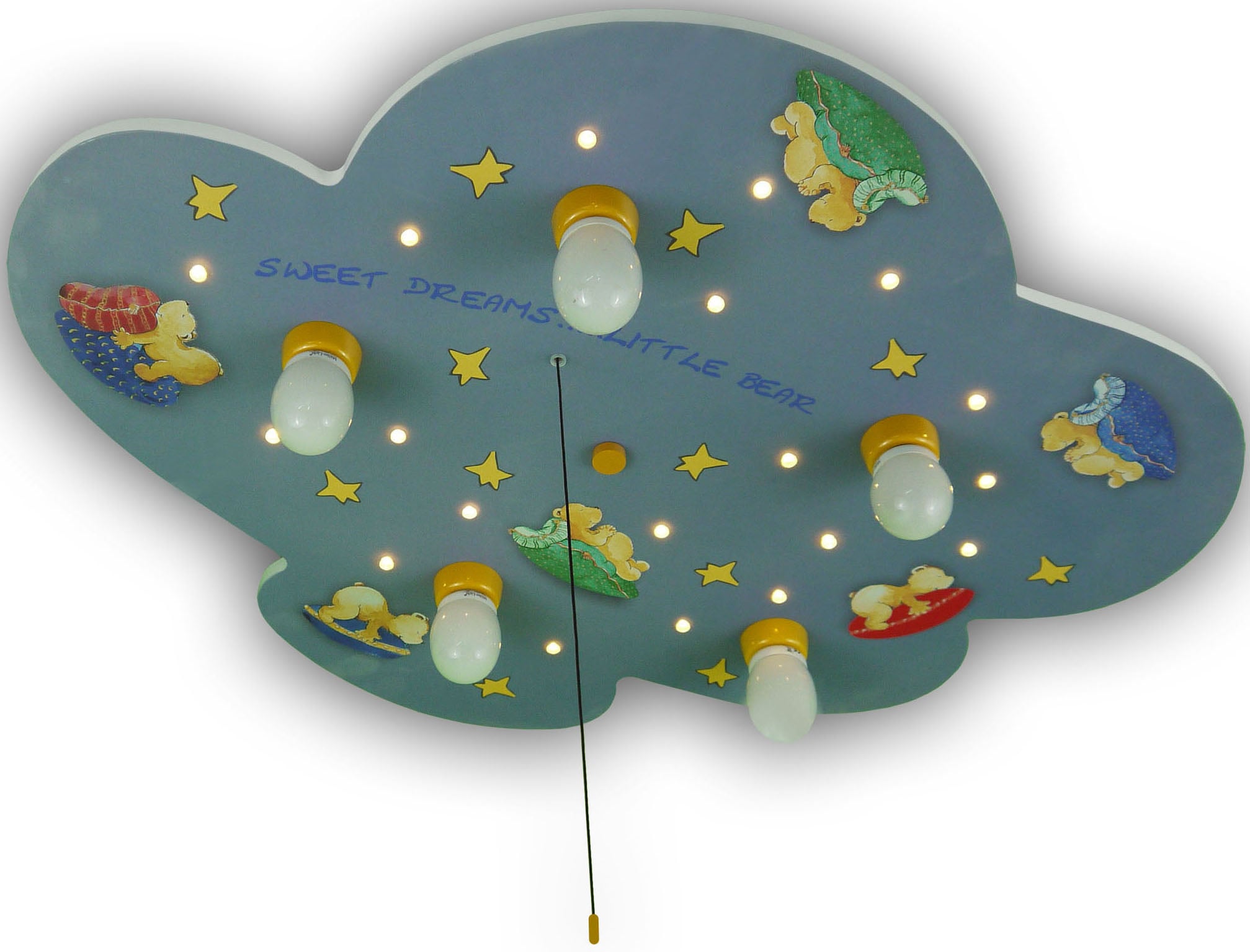 niermann Deckenleuchte »Wolke Bärchen« E14 1 Stk. Deckenleuchte Wolke Bärchen ‚Amazon Alexa kompatibel‘