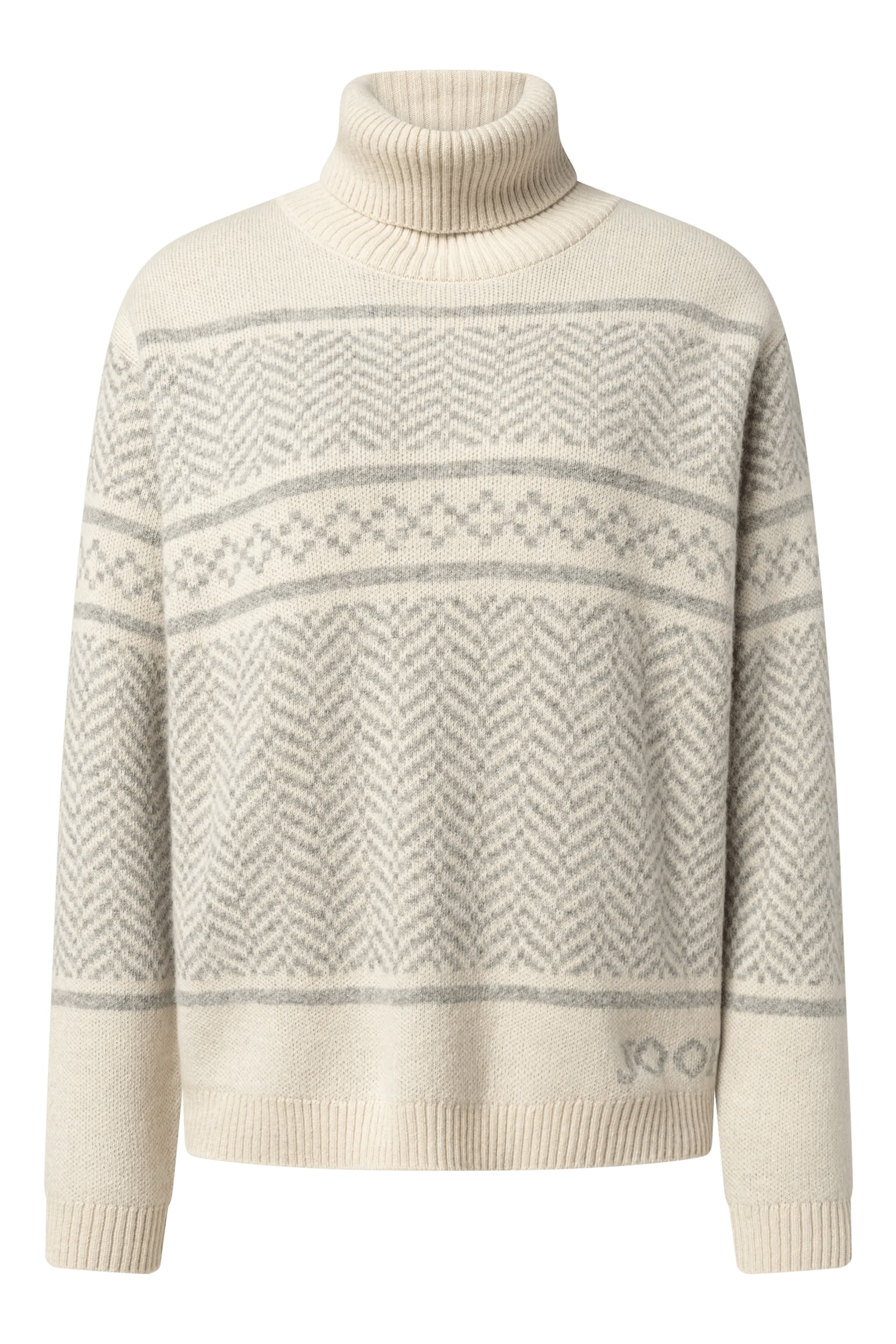 Image of JOOP Rollkragenpullover "Korol" hochwertiges Jacquardmuster, mit Kaschmiranteil