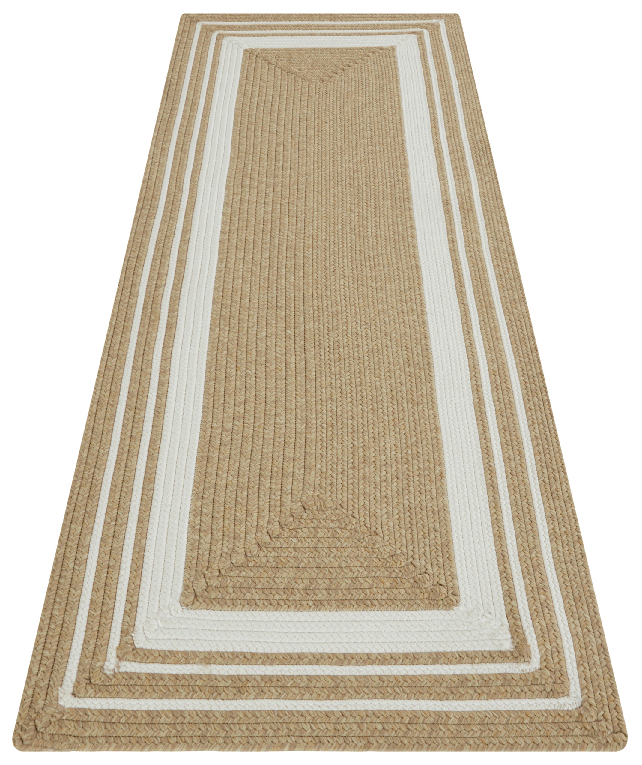NORTHRUGS Teppich »Trenzado«, rechteckig, 10 mm Höhe, In- & Outdoor, Handmade-Look, Läufer, Wetterfest, Balkon, Wohnzimmer