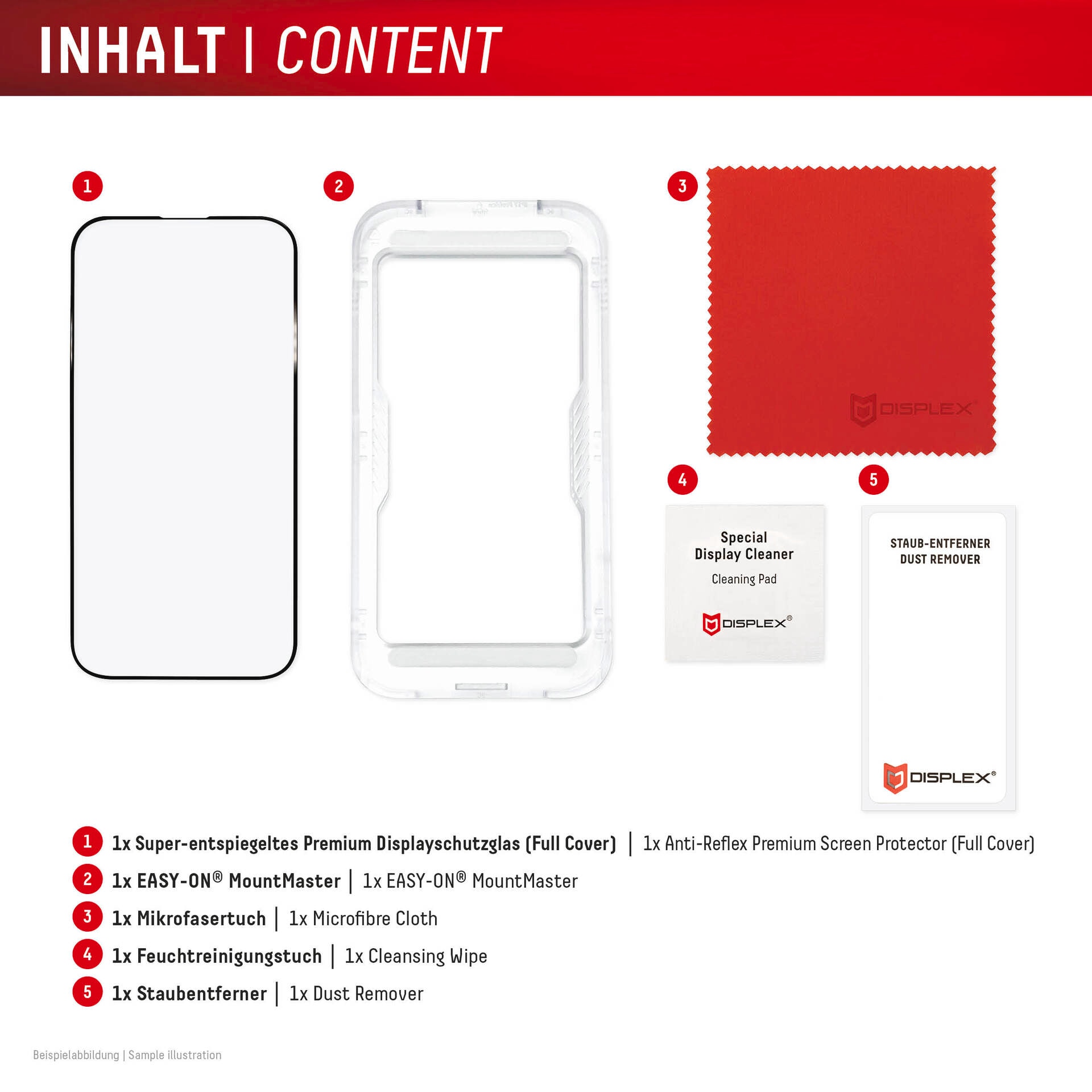 Displex Displayschutzglas »Premium Glass Screen Protector Anti-Reflex mit MountMaster« für Samsung Galaxy S26 Ultra Displayschutzfolie, Schutzfolie, Bildschirmschutz, kratz- & stossfest