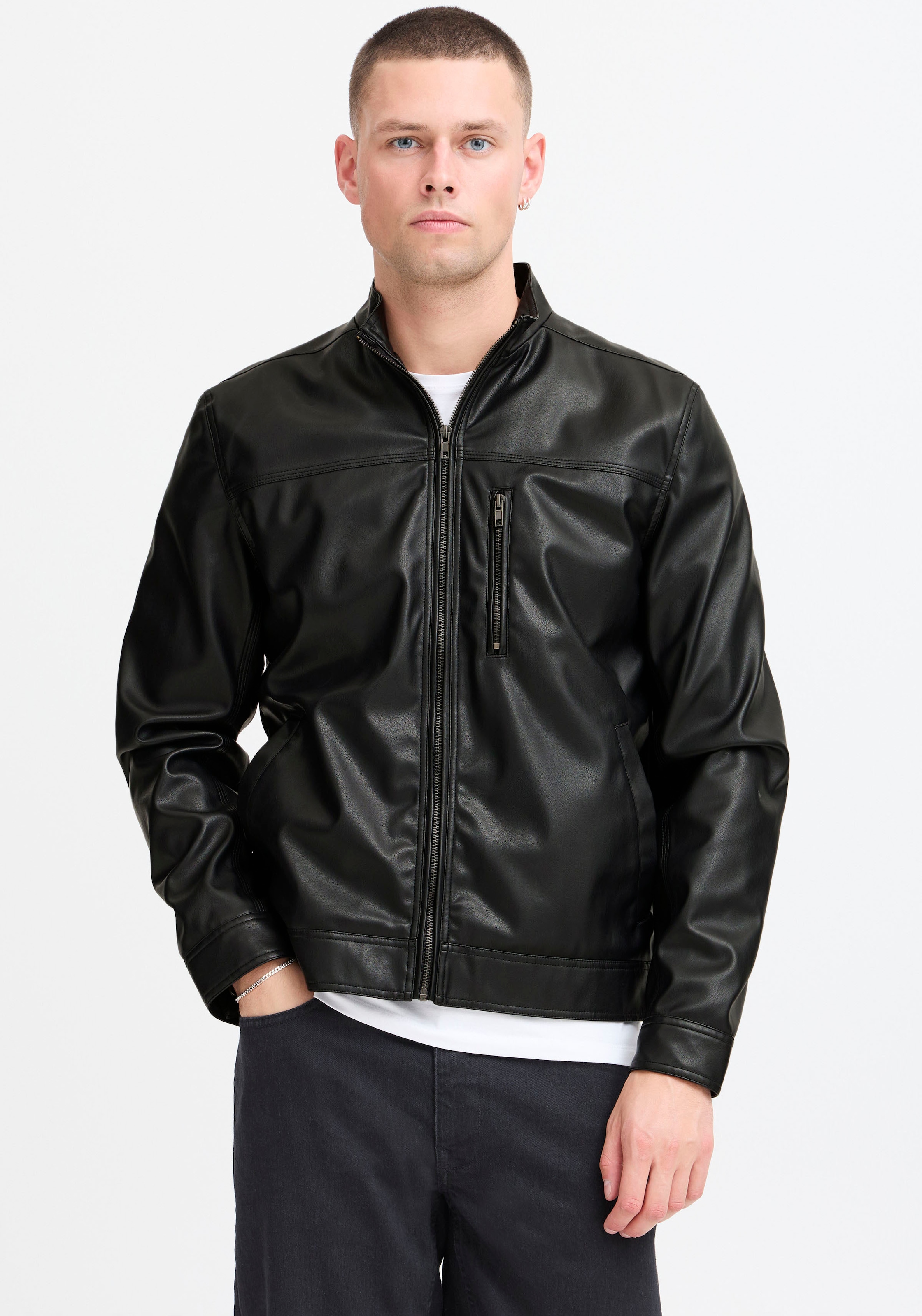 Blend Lederimitatjacke »BHELON jacket«, ohne Kapuze