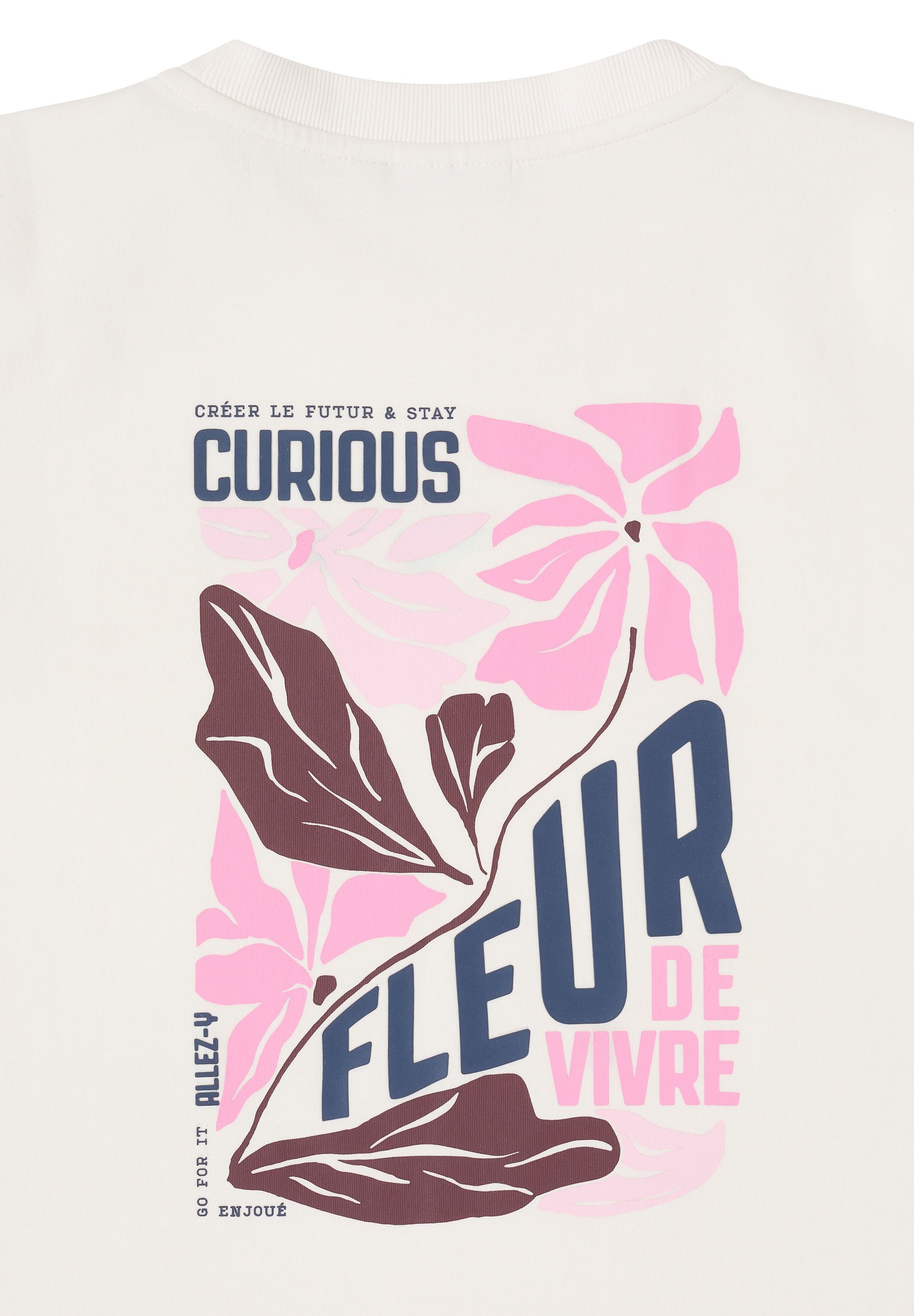 Cecil Sweater , Kurzarmsweater mit grossem Rückenprint
