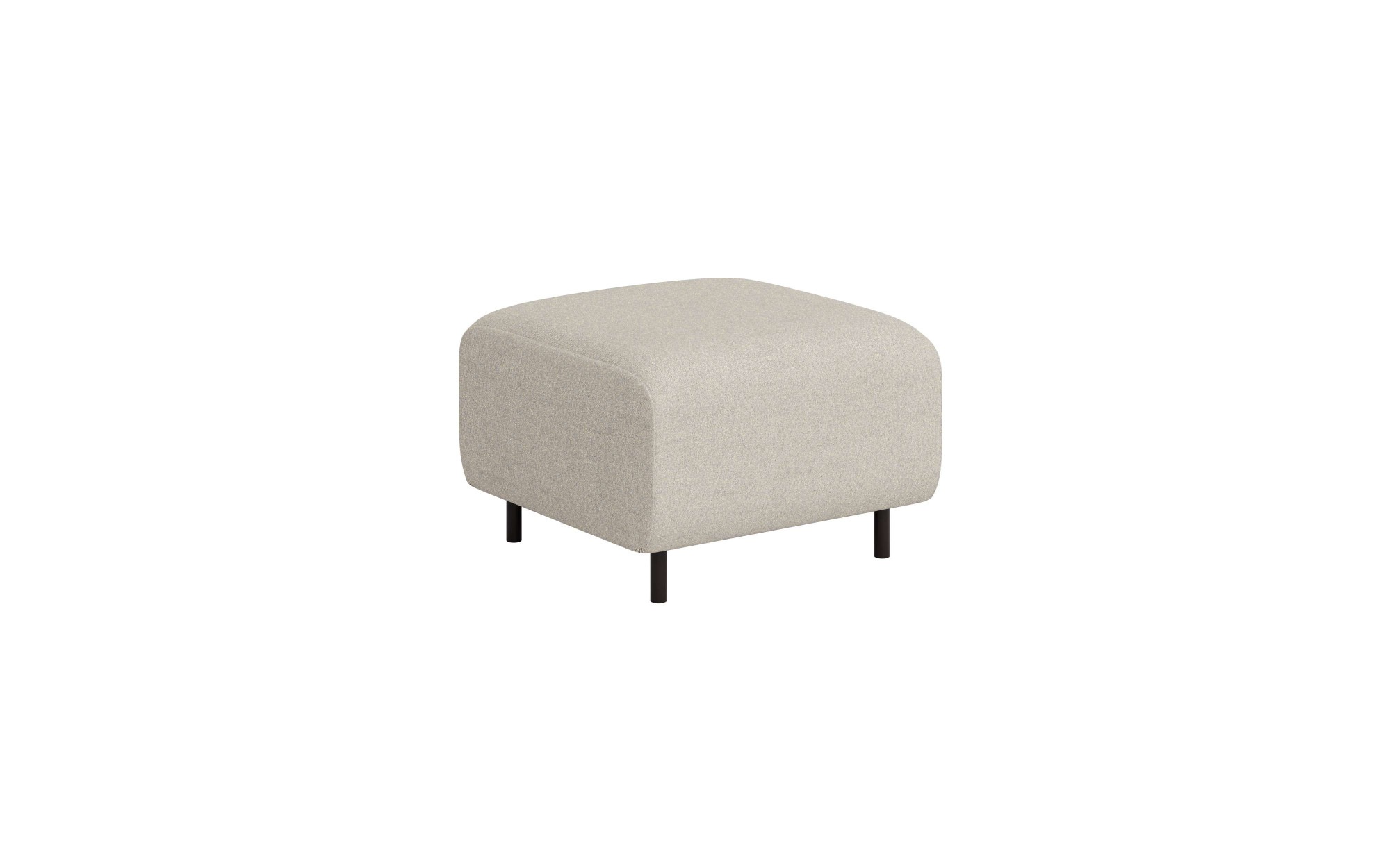 Image of GOODproduct Polsterhocker "ARROS klein mit Wellenunterfederung, Masse B/T/H: 70/70/46 cm" passend zur Serie, in hochwertiger Verarbeitung