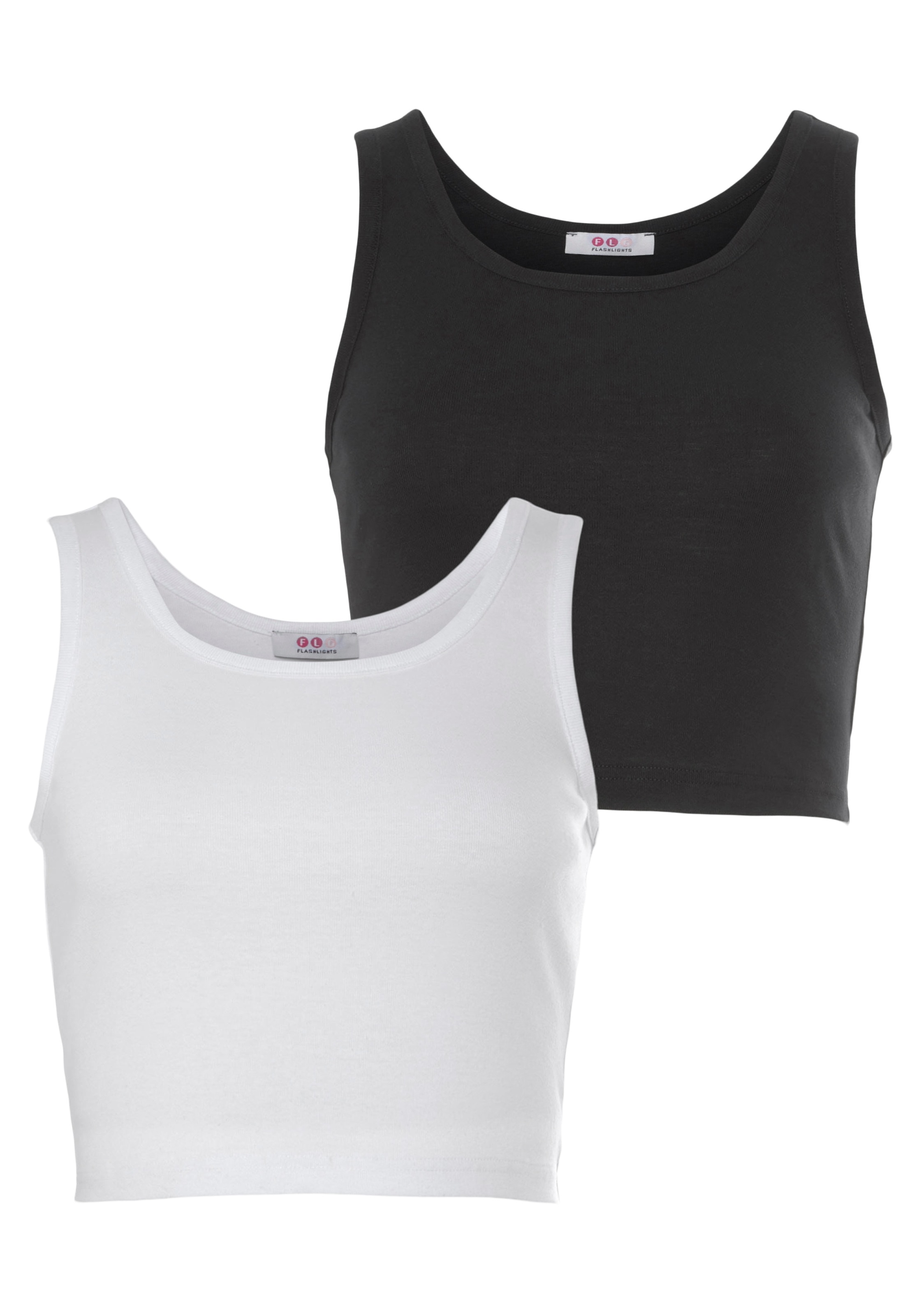 Image of Flashlights Crop-Top Packung, 2er- Pack, 2 Stk. kurze Länge