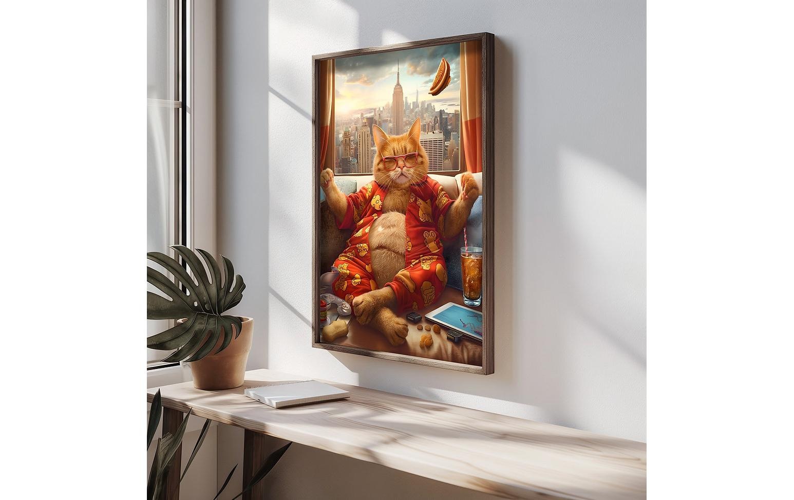 Wandbild »Wallxpert Katze«, Katze