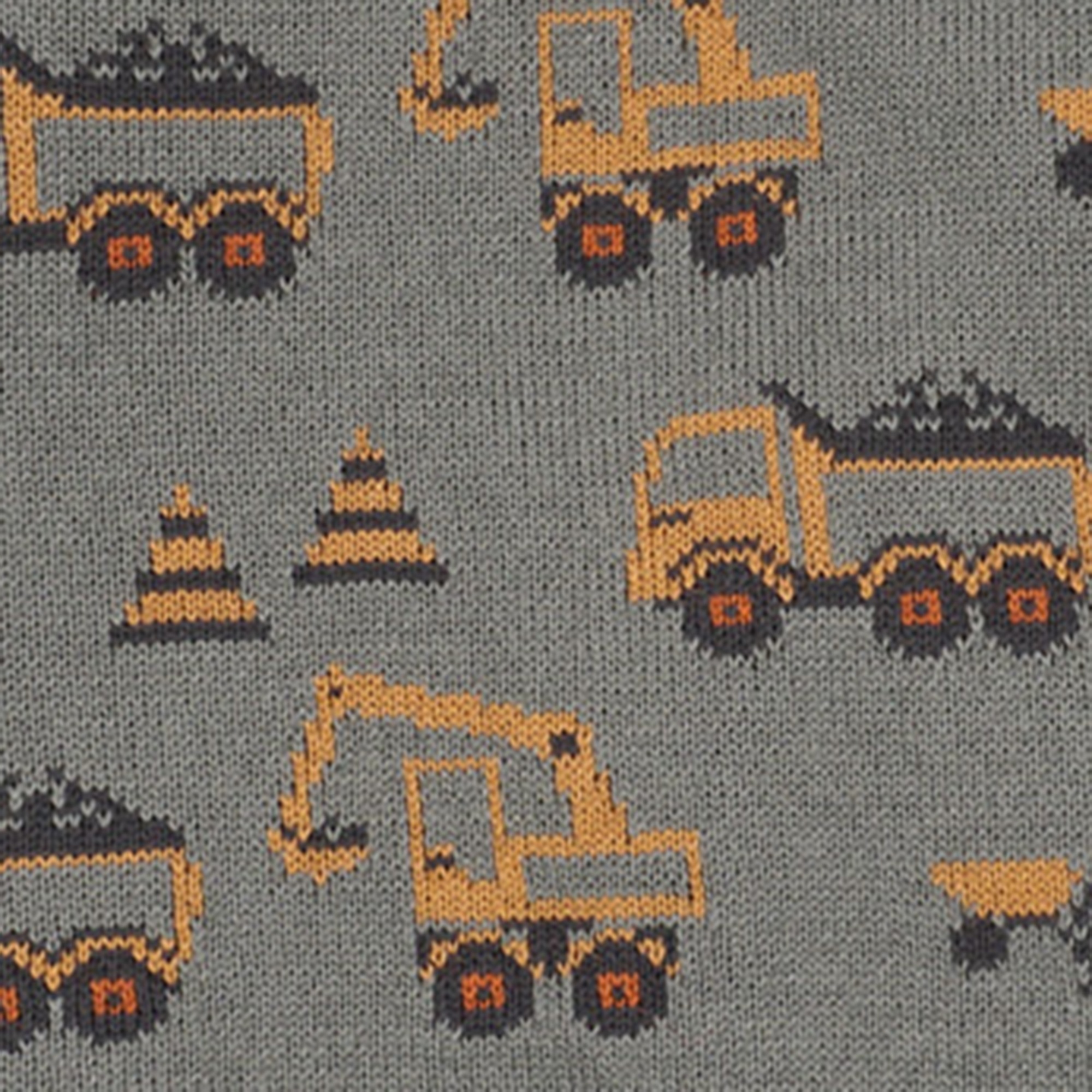 MAXIMO Bonnet tricoté Baumwolle, gefüttert, kontrastfarbener Bommel, Motiv