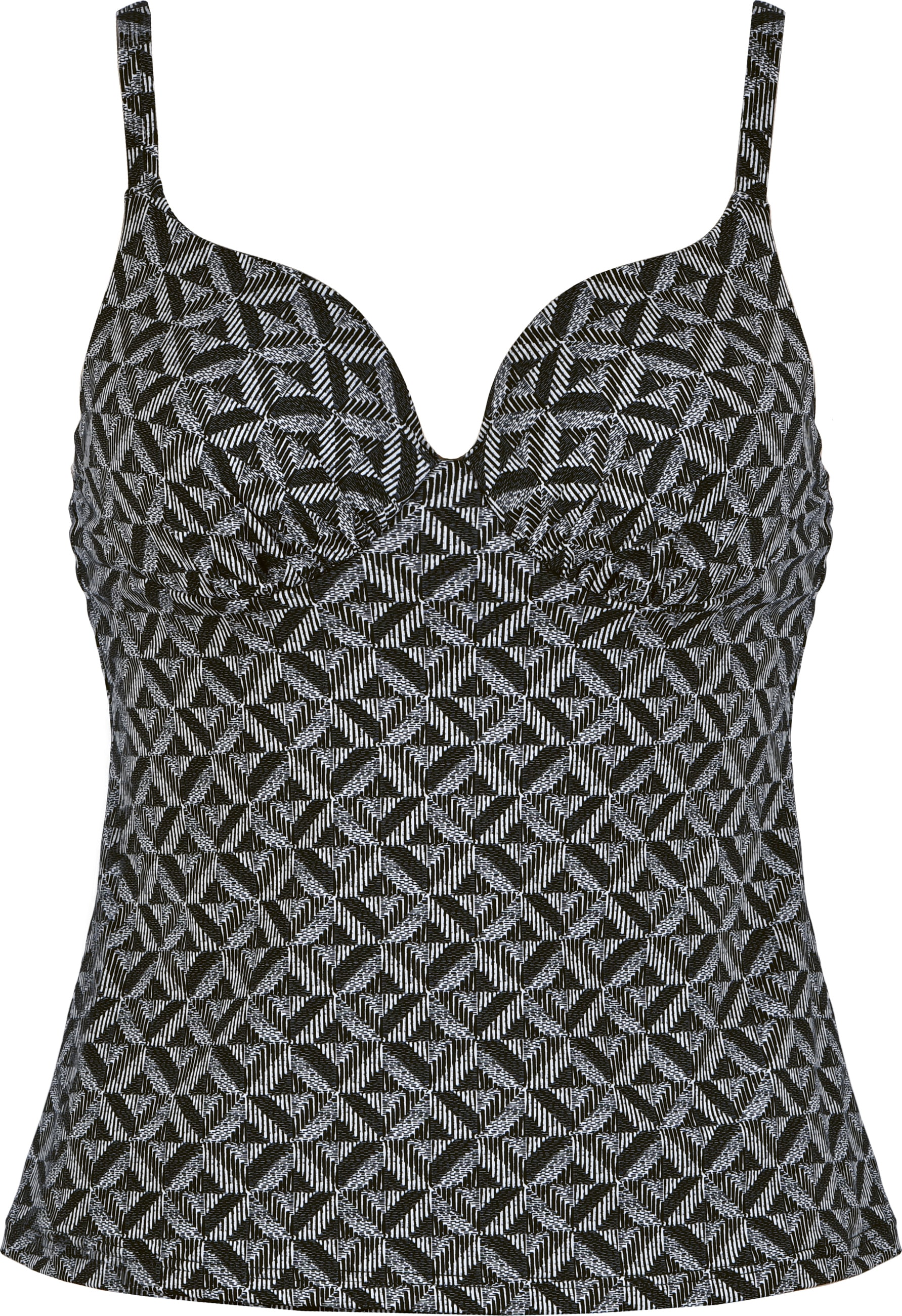 Image of Naturana Tankini-Top "Beautiful Beaches" vorgeformte Cups, mit Bügel, Musterdesign, verstellbare Träger, bequem