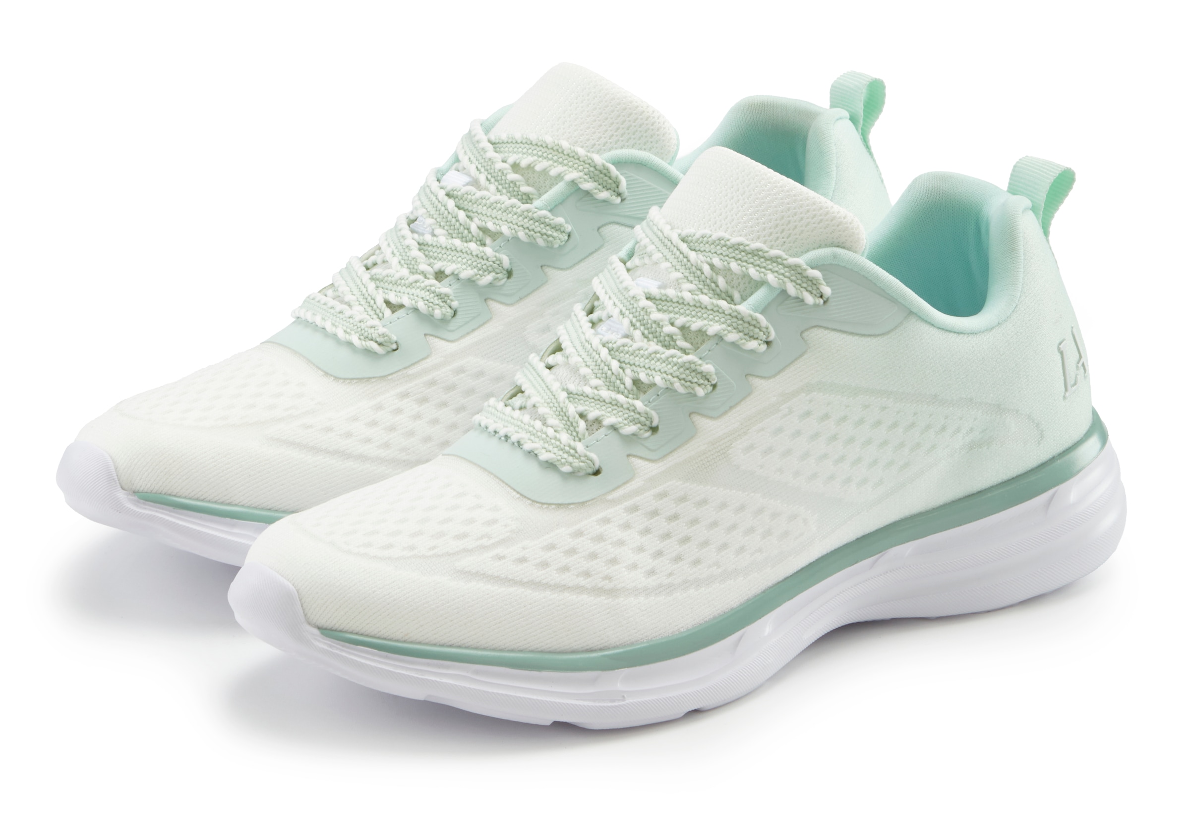 LASCANA Sneakers »Halbschuh, Freizeitschuh, Turnschuhe,«  NEU mit modischen Farbdetails VEGAN