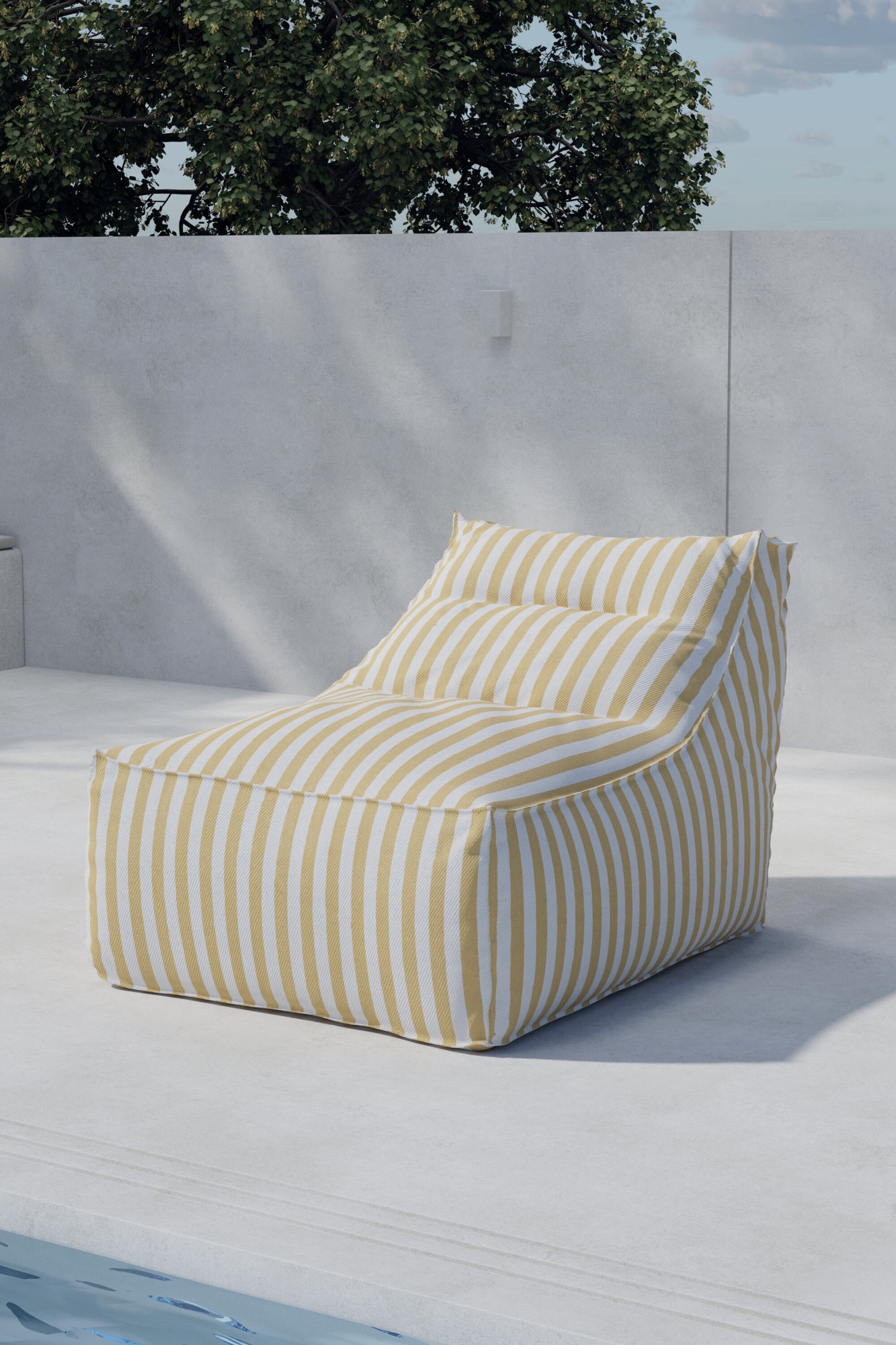 Venture Home Coussin de relaxation Sonnenliege skandinavisch, Stoffbezug, outdoor-geeignet, leicht