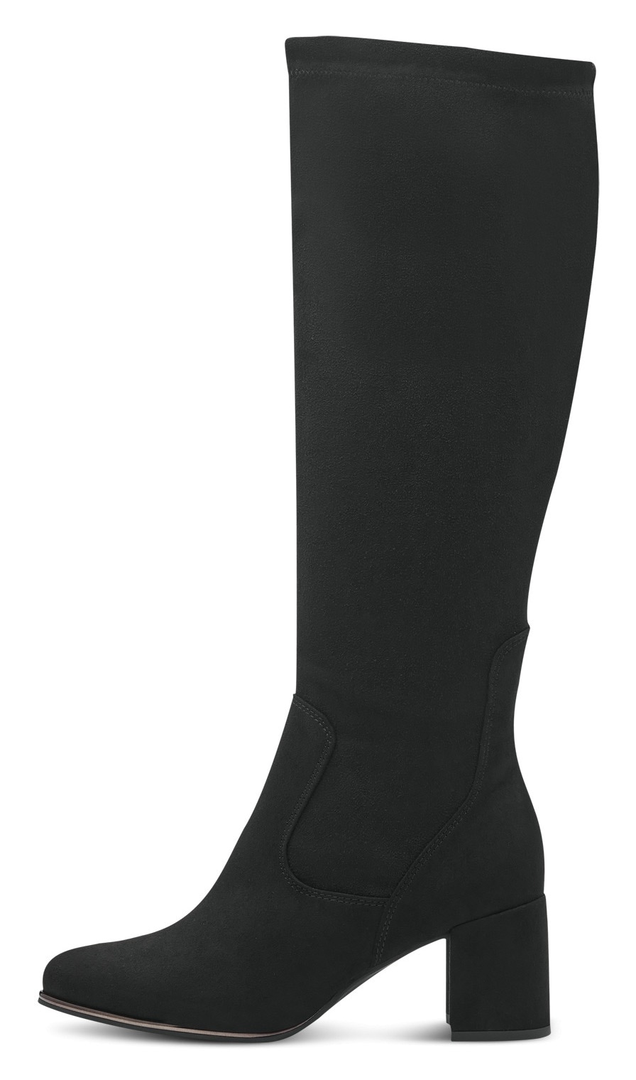 MARCO TOZZI Stiefel, Blockabsatz, Langschaftstiefel mit praktischem Innenreissverschluss