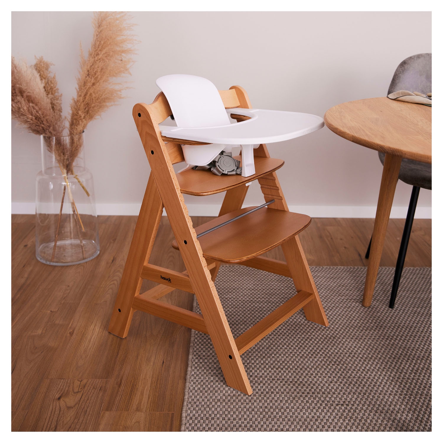 Hauck Plateau de chaise haute »Alpha Click Tray, Black« aus recyceltem Material