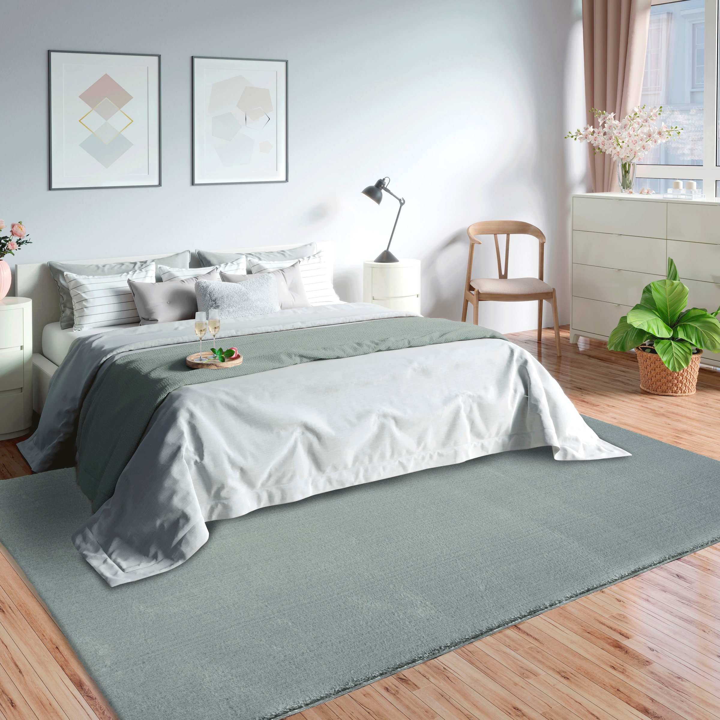 merinos Teppich »Loft 37 , Kunstfellteppich« rechteckig 16 mm Höhe weich und kuschelig, Fell Haptik, Anti-Rutsch-Unterseite,