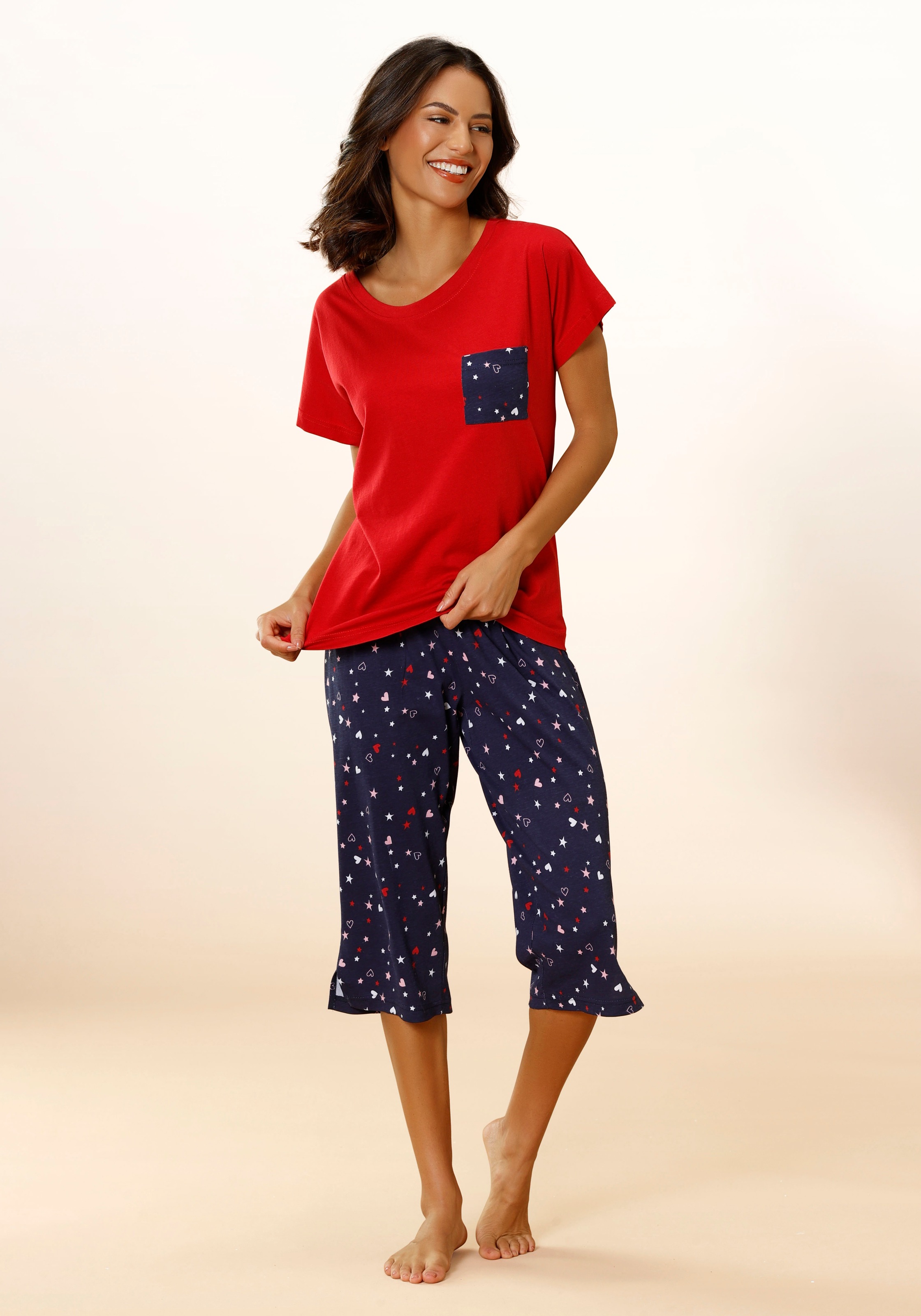 Image of Vivance Dreams Capri-Pyjama bei Ackermann Versand Schweiz