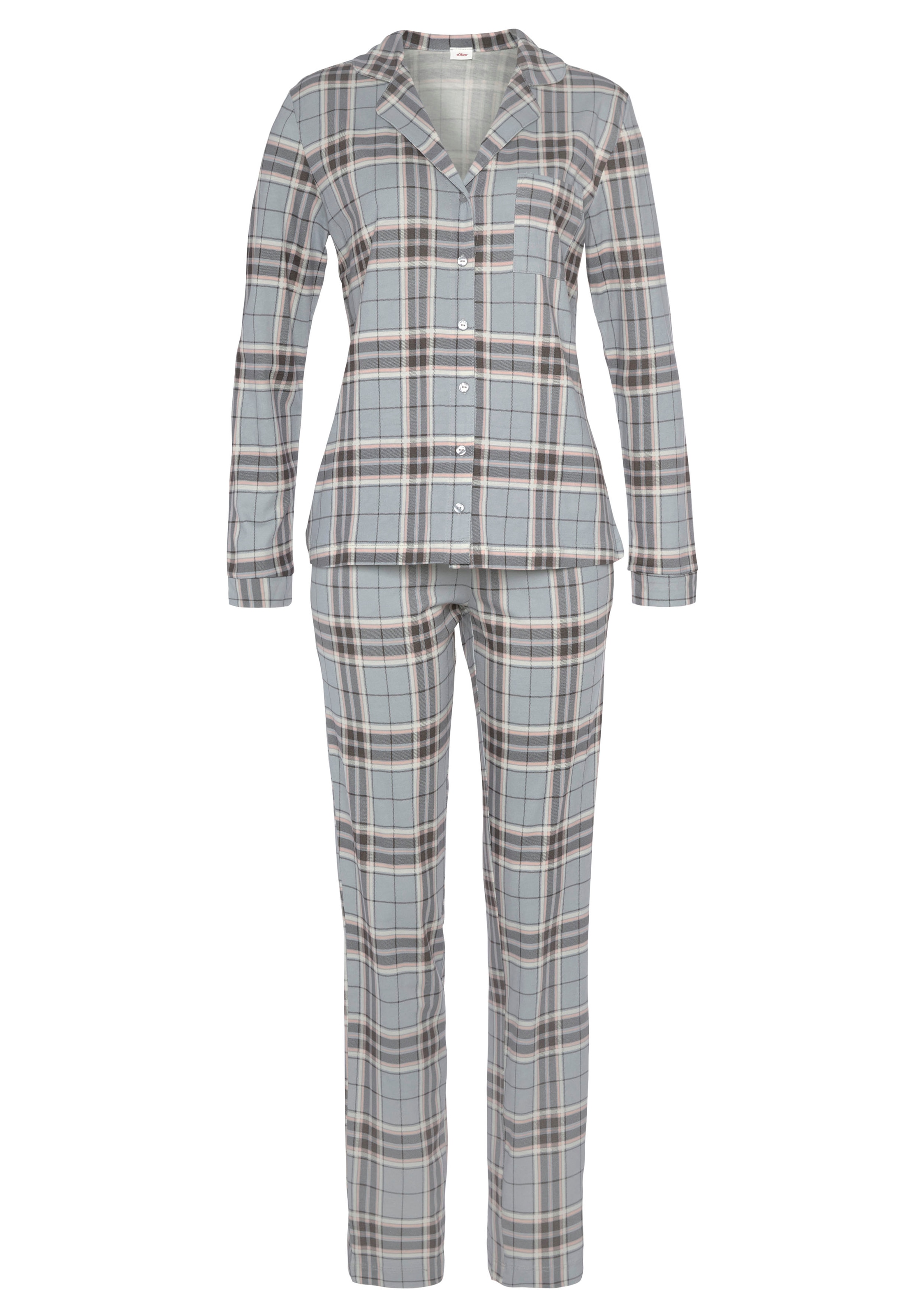 Pyjama, mit versandkostenfrei Muster schönem s.Oliver auf tlg.), (2