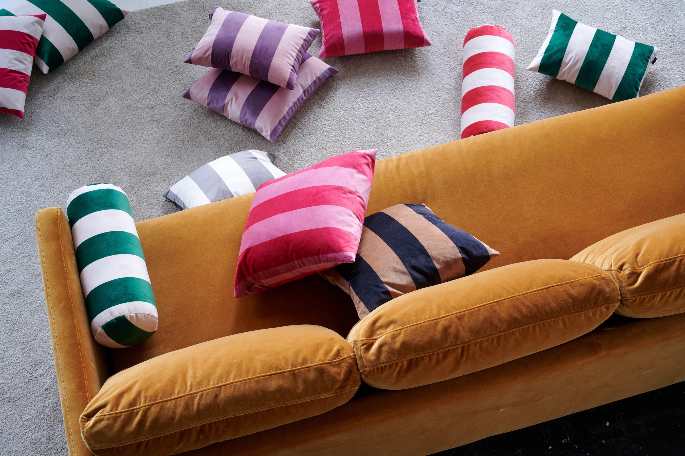 APELT Rouleau de nuque »Stripe« Velours