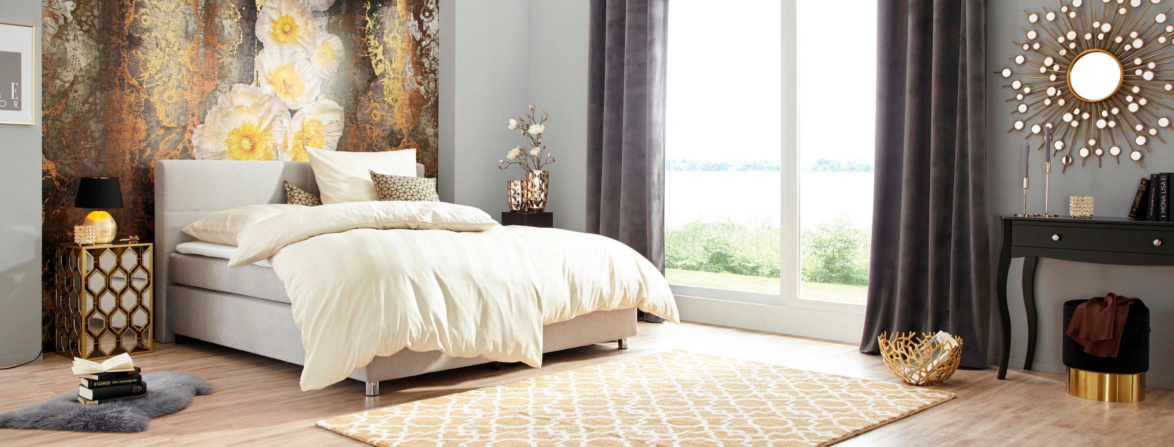 Komar Fototapete »Serafina - Grösse 368 x 254 cm«, bedruckt, Wohnzimmer, Schlafzimmer
