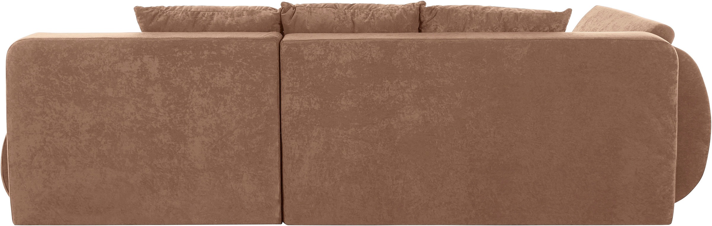 INOSIGN Ecksofa »Imola, elegant und modern, aktuelle Steppung im Sitz, bequem, L-Form«, frei im Raum stellbar, wahlweise mit Bettfunktion und Bettkasten