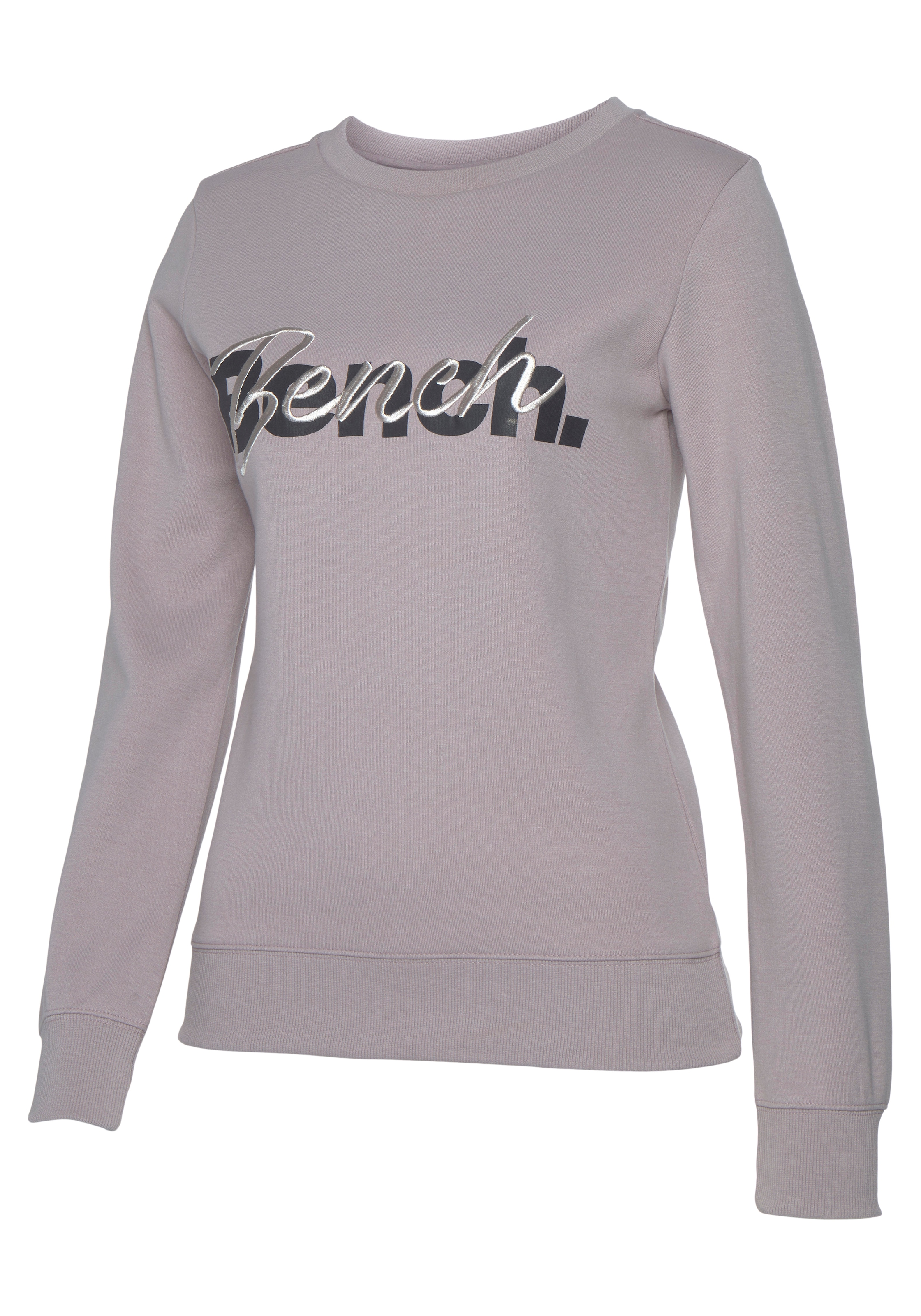 Bench. Loungewear Sweatshirt, mit Logodruck und Stickerei, Loungeanzug