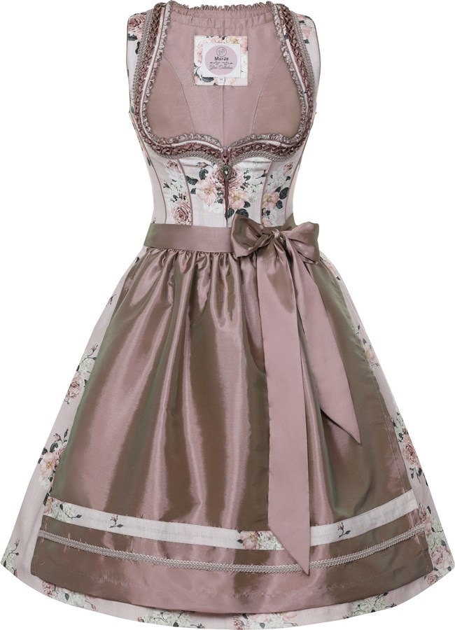 Image of MarJo Dirndl, (2 tlg.), Damen, midi mit wunderschöner Taftschürze mit Bordüre bei Ackermann Versand Schweiz