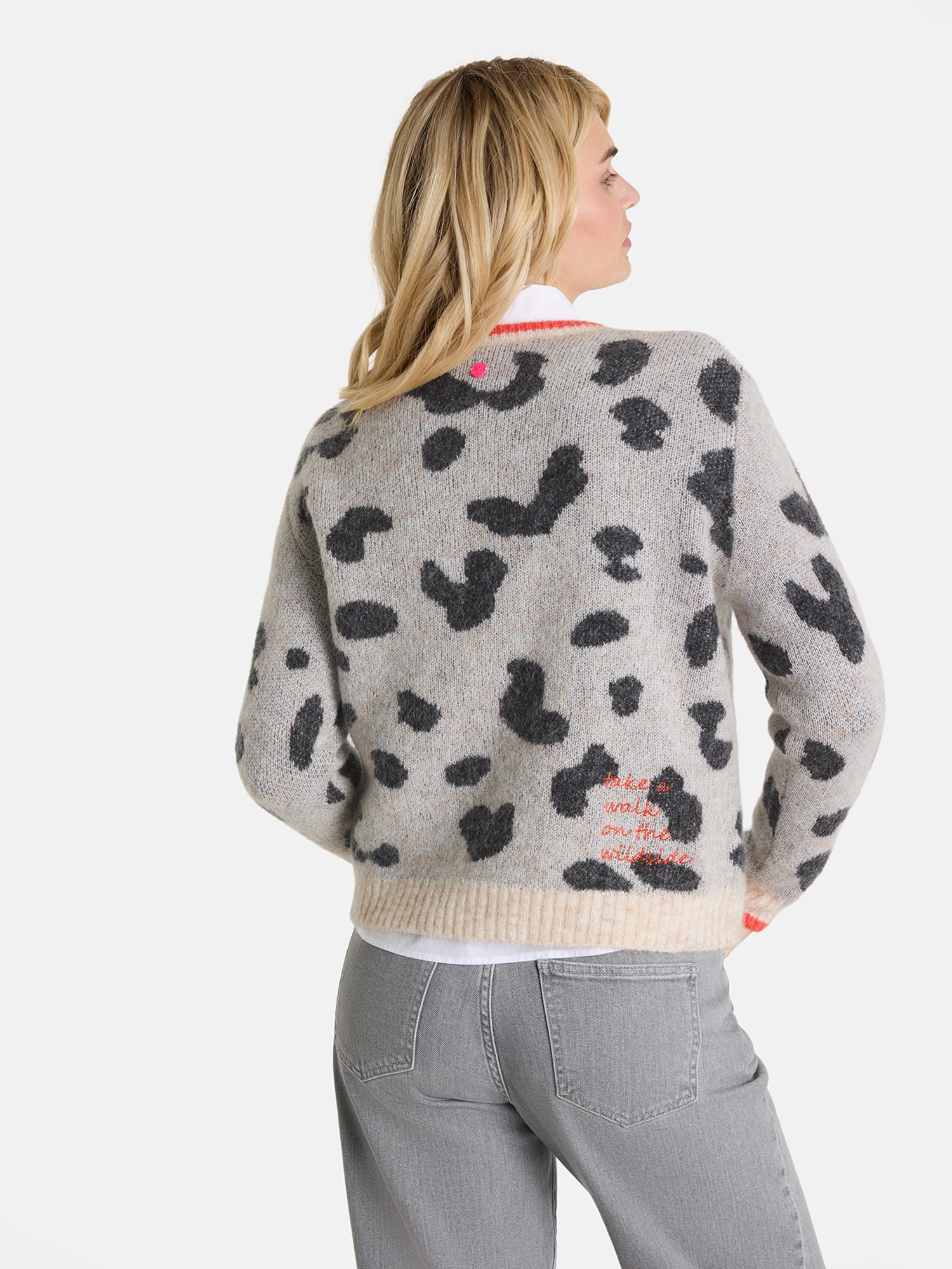 Lieblingsstück Strickjacke »AnninaL« mit Animalprint