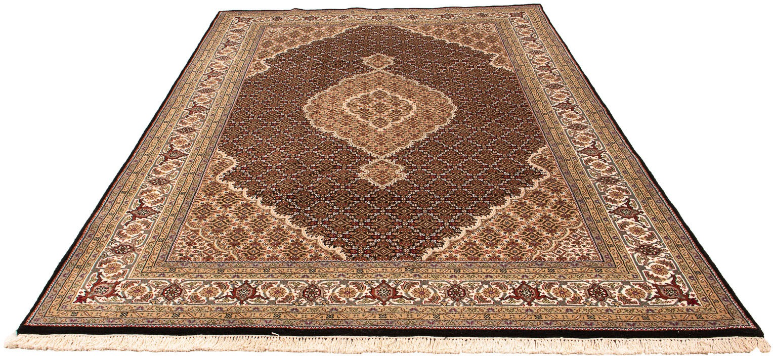 Image of morgenland Orientteppich »Perser - Täbriz - 300 x 200 cm - dunkelblau«, rechteckig, 10 mm Höhe, Wohnzimmer, Handgeknüpft, Einzelstück mit Zertifikat bei Ackermann Versand Schweiz