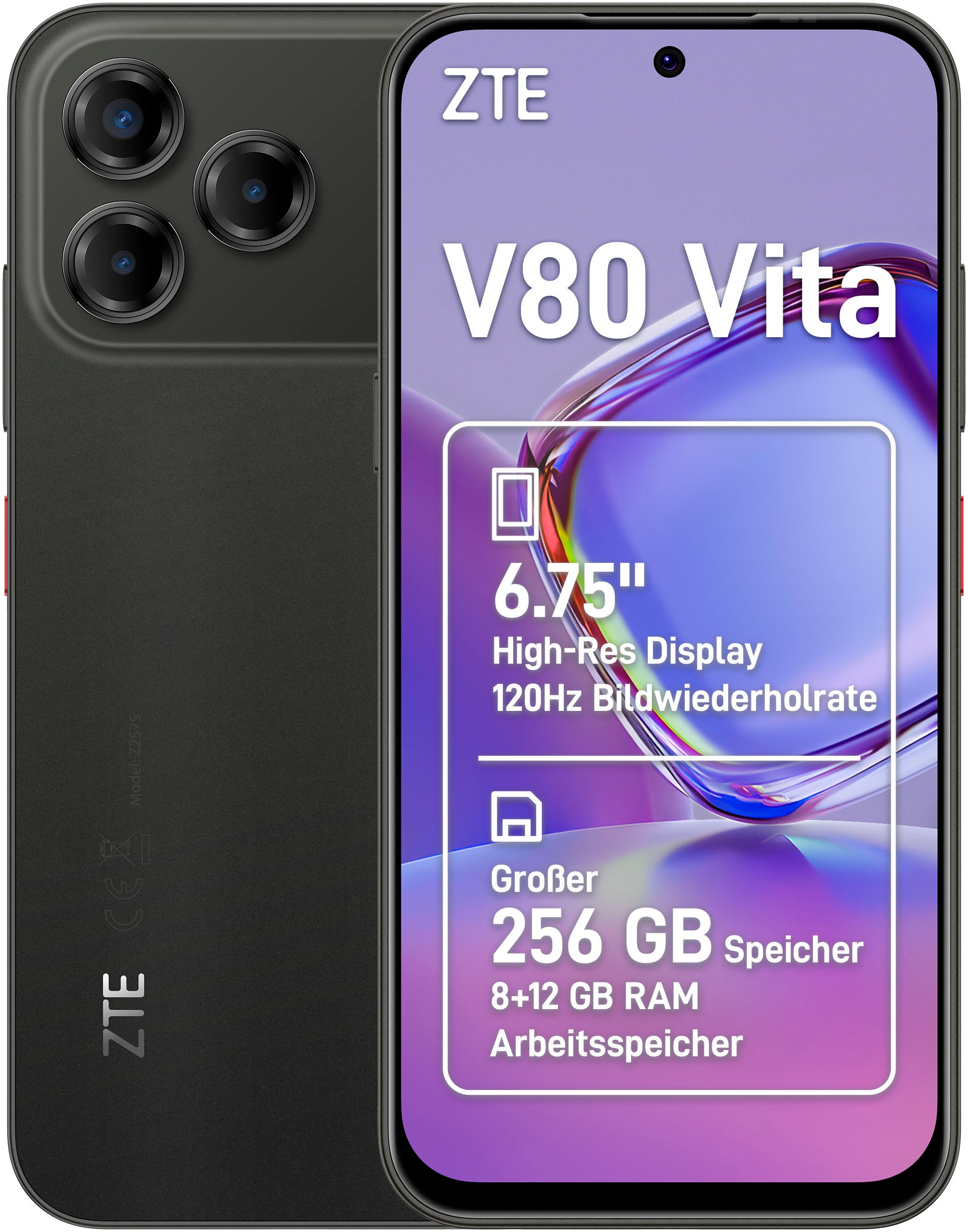 Image of ZTE Smartphone "Blade V80 Vita" midnight black