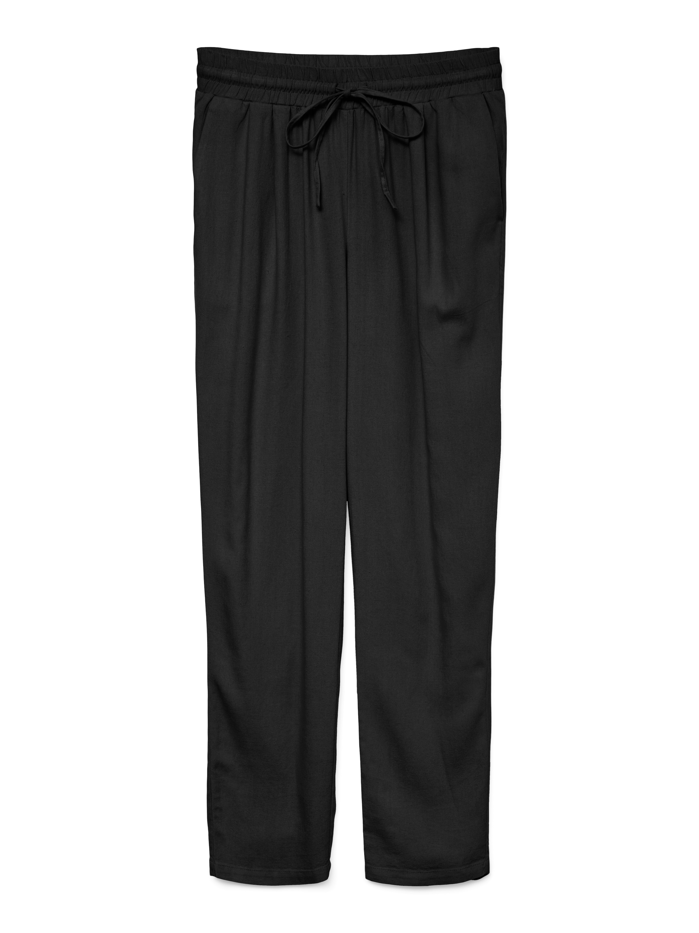Vero Moda Schlupfhose »VMJESMILO MW ANKLE PANTS WVN NOOS«  mit Leinen, elastisches Bündchen und Kordelzug